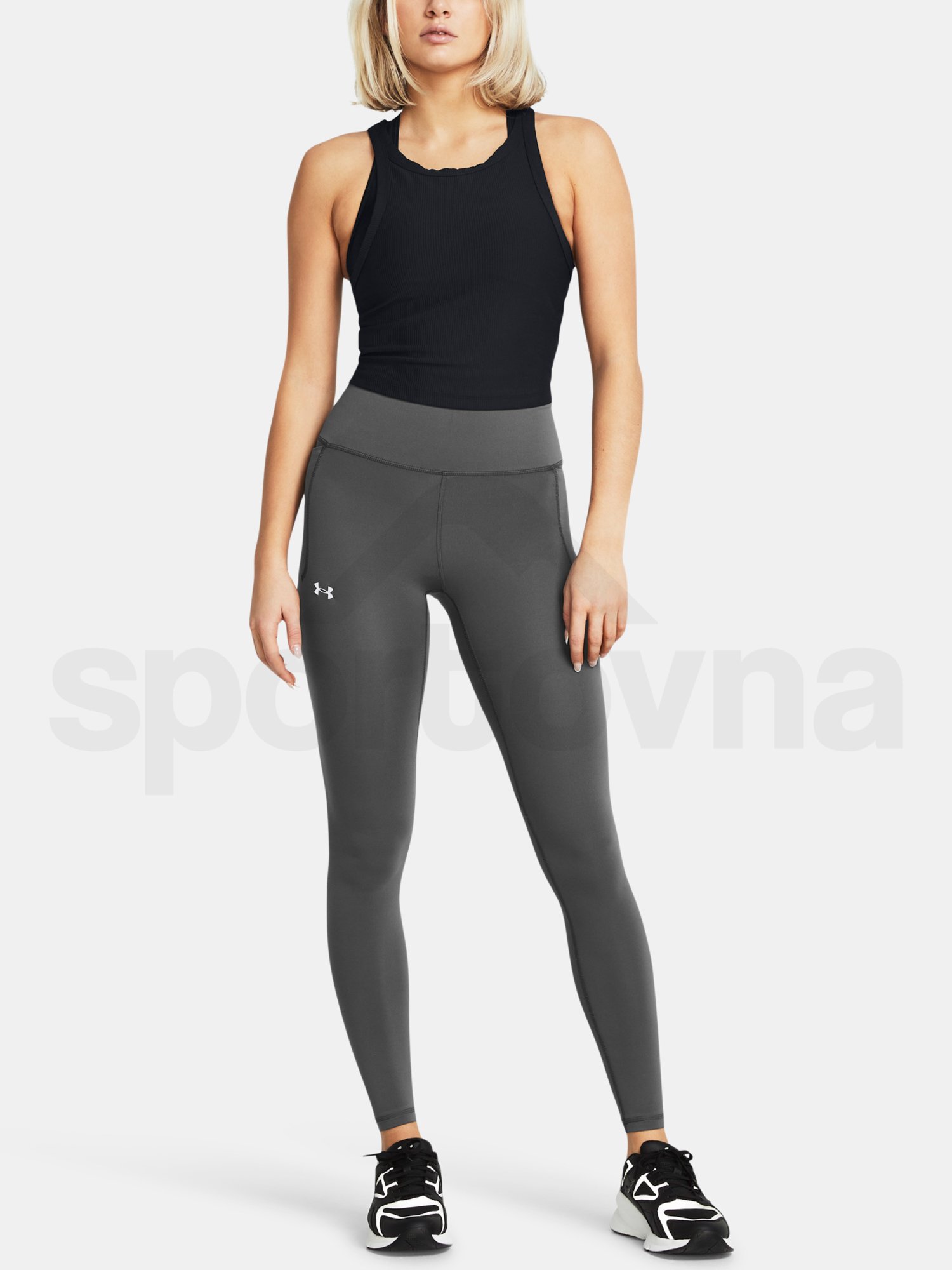 Legíny Under Armour Meridian Ultra HR LgTest - sivá