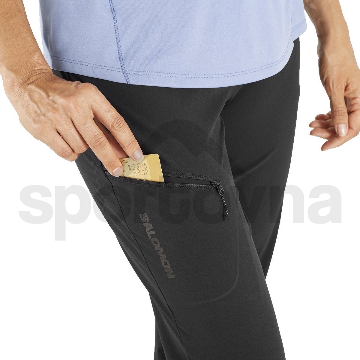 Kalhoty Salomon Wayfarer Pants W - černá (zkrácená délka)