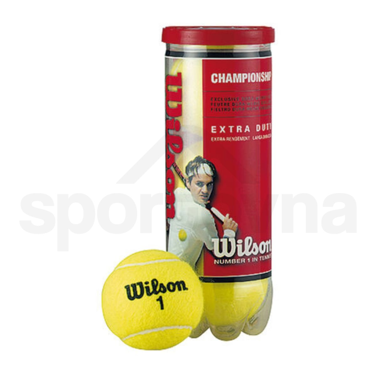 Tenisové míče Wilson Championship 3ks - žlutá