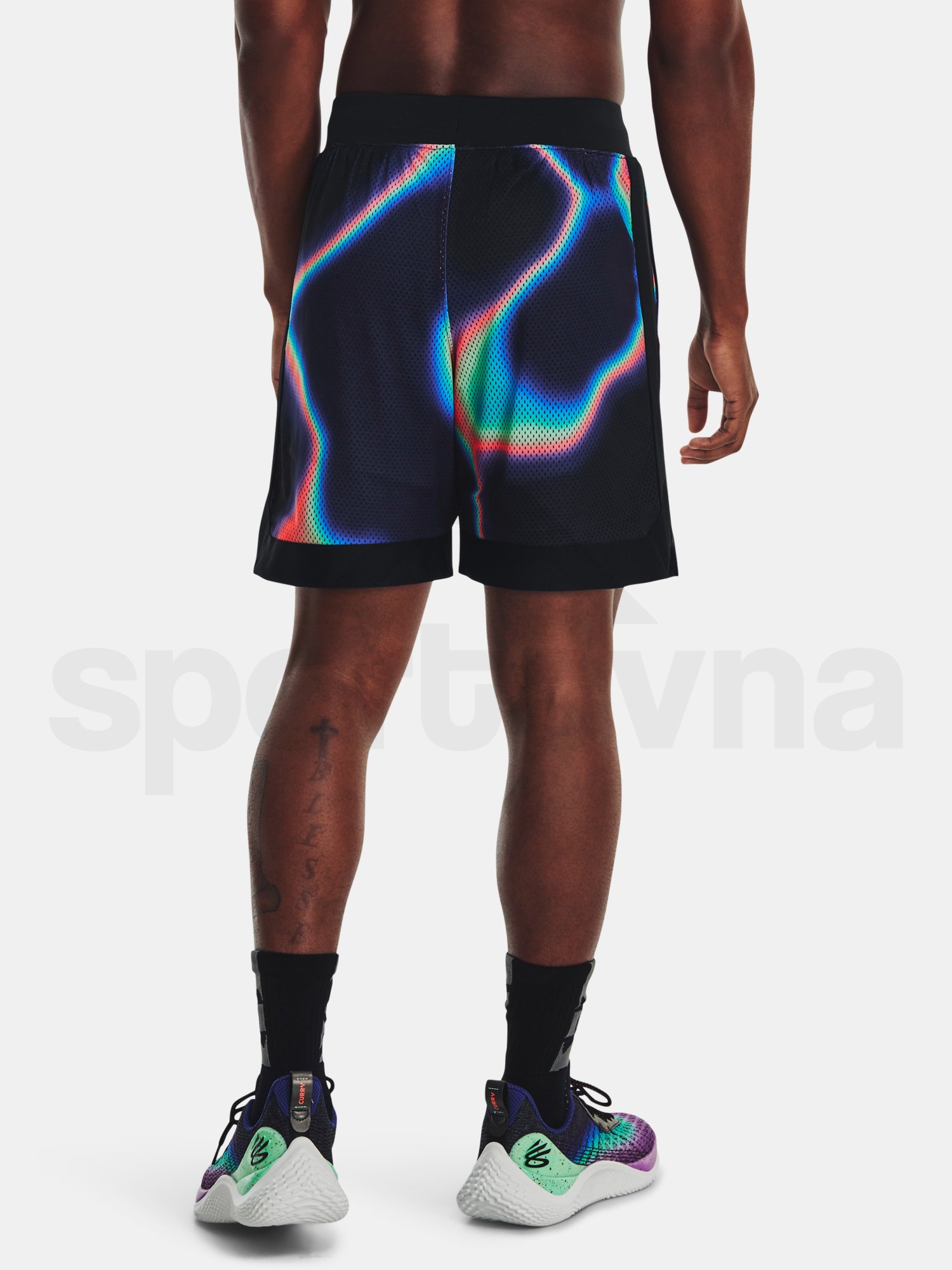 Šortky Under Armour Curry Mesh 8'' Short II - čierna