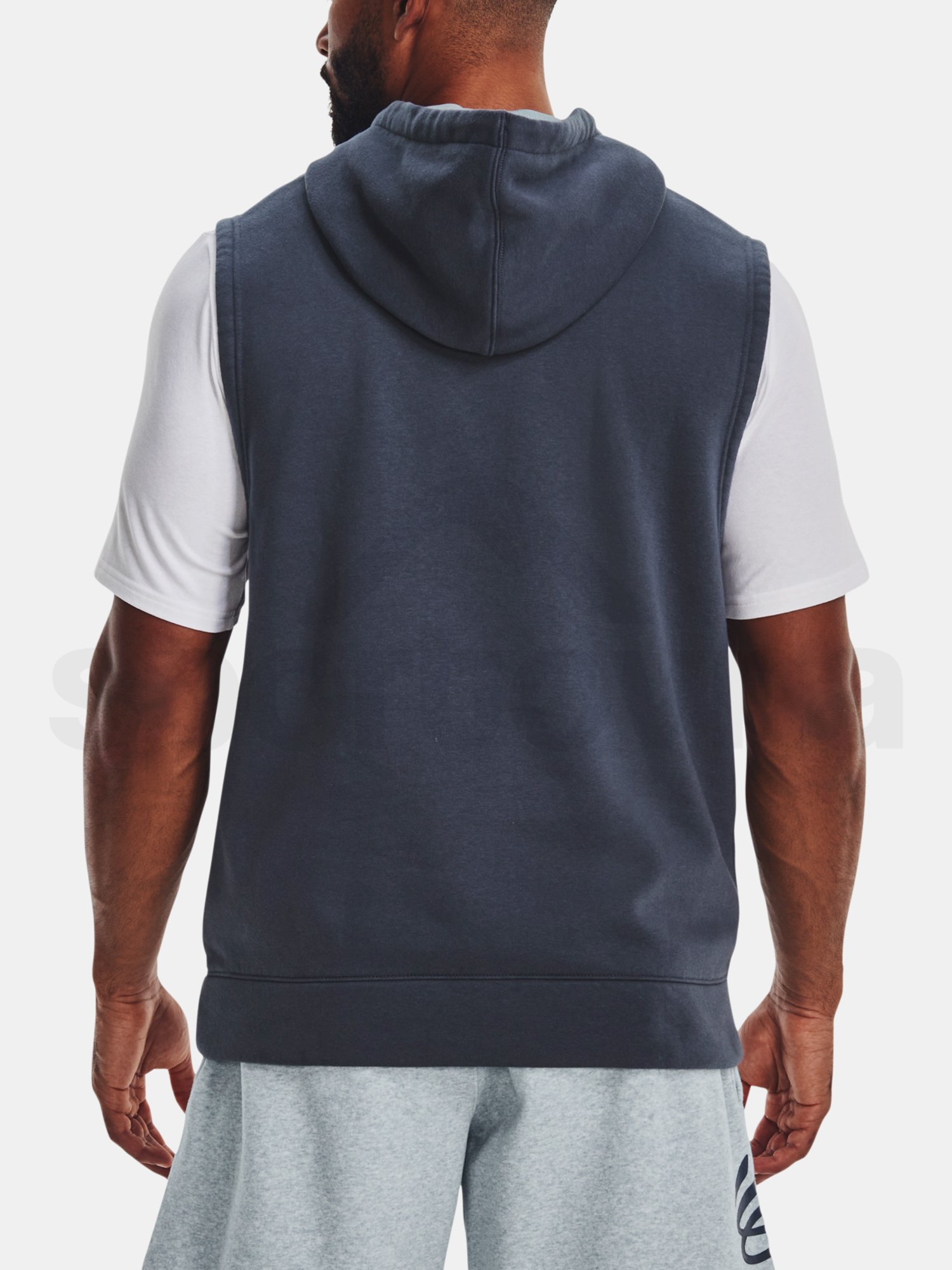 Mikina Under Armour Curry Fleece SLVLS Hoodie-GRY