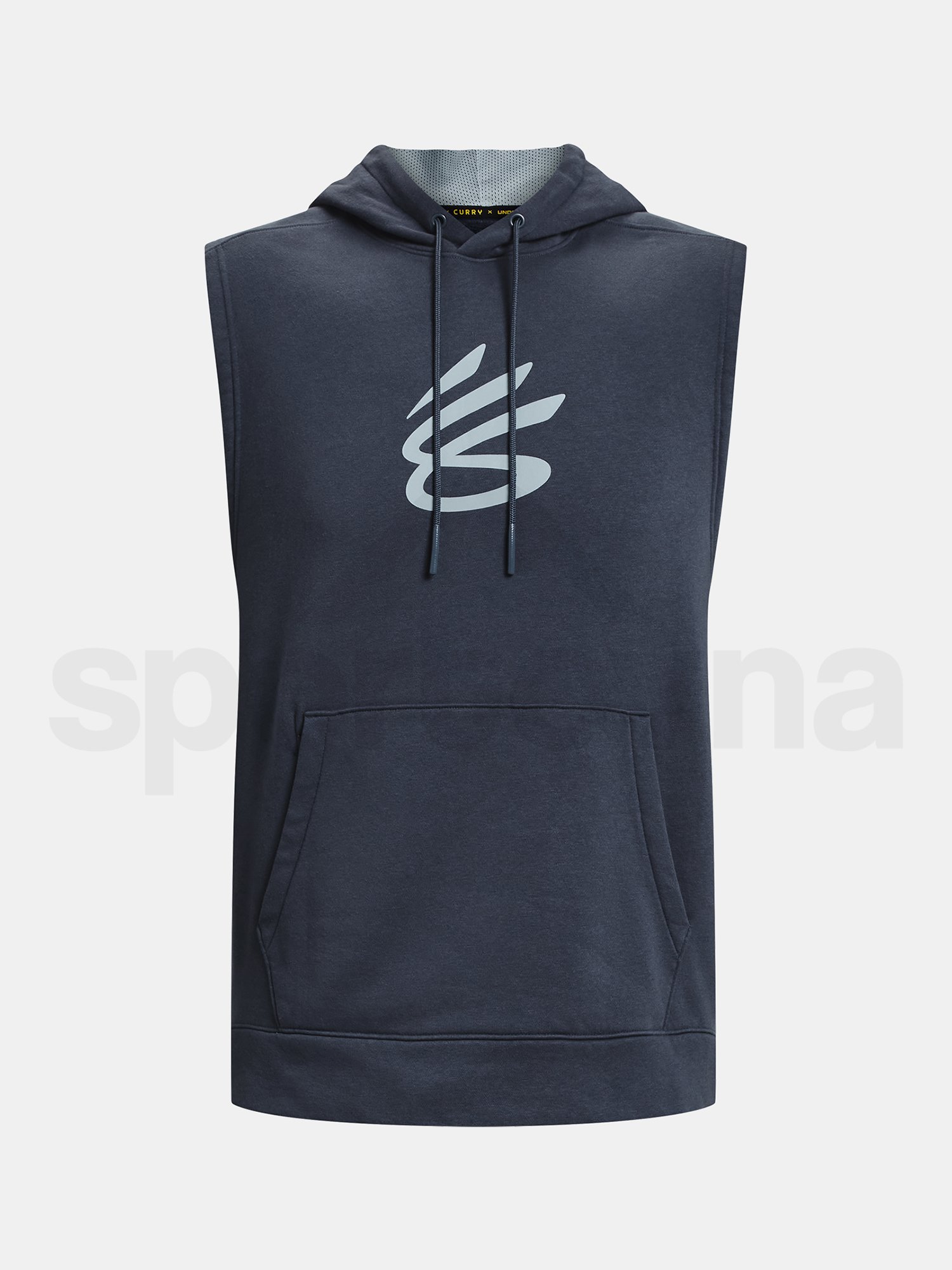 Mikina Under Armour Curry Fleece SLVLS Hoodie - sivá