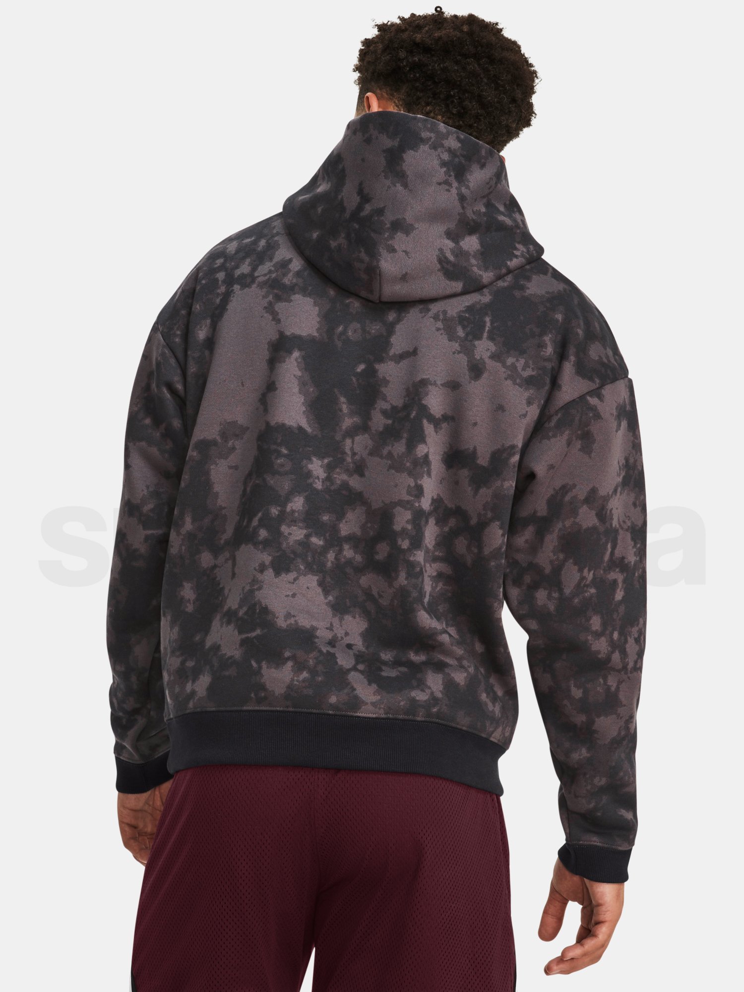 Mikina Under Armour Curry Acid Wash Hoodie-GRY