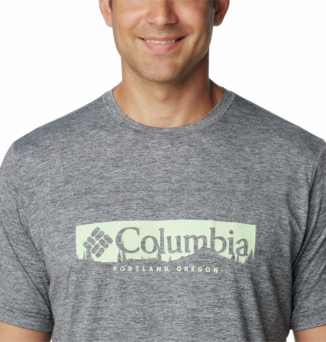 Tričko Columbia Kwick Hike™ Graphic SS Tee M - šedá
