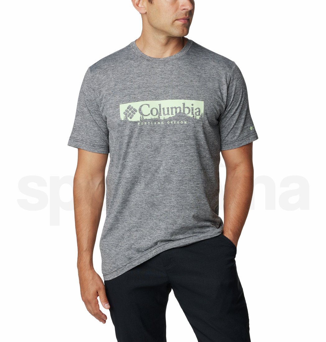 Tričko Columbia Kwick Hike™ Graphic SS Tee M - šedá
