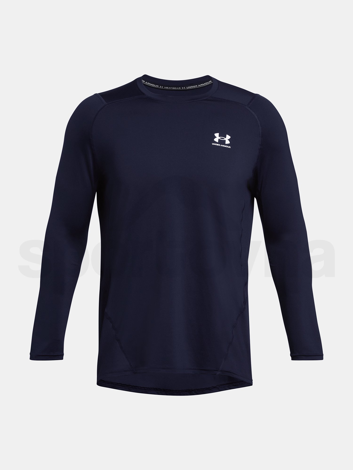 Tričko Under Armour UA HG Armour Fitted LS - modrá