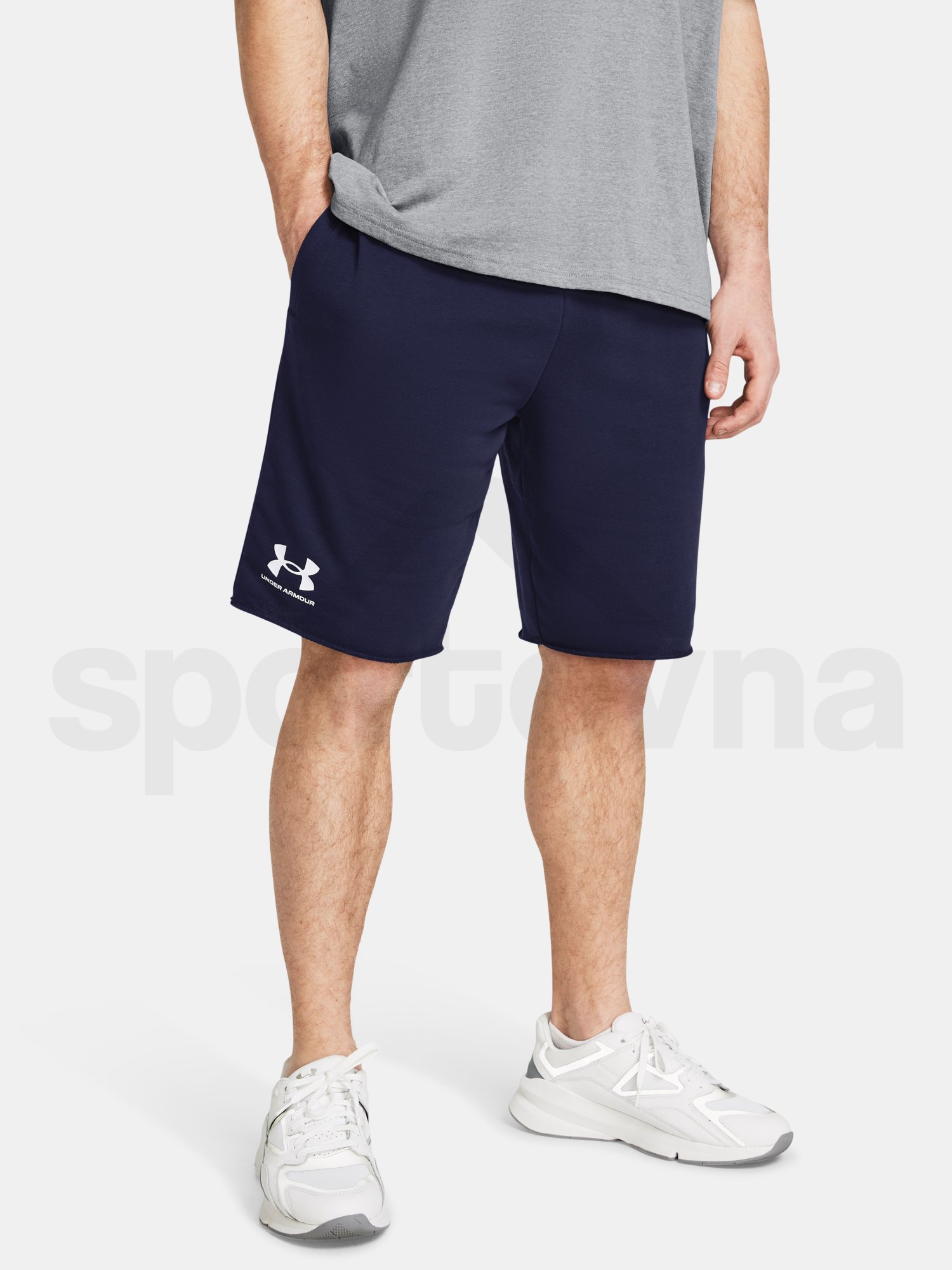 Kraťasy Under Armour UA RIVAL TERRY SHORT-BLU