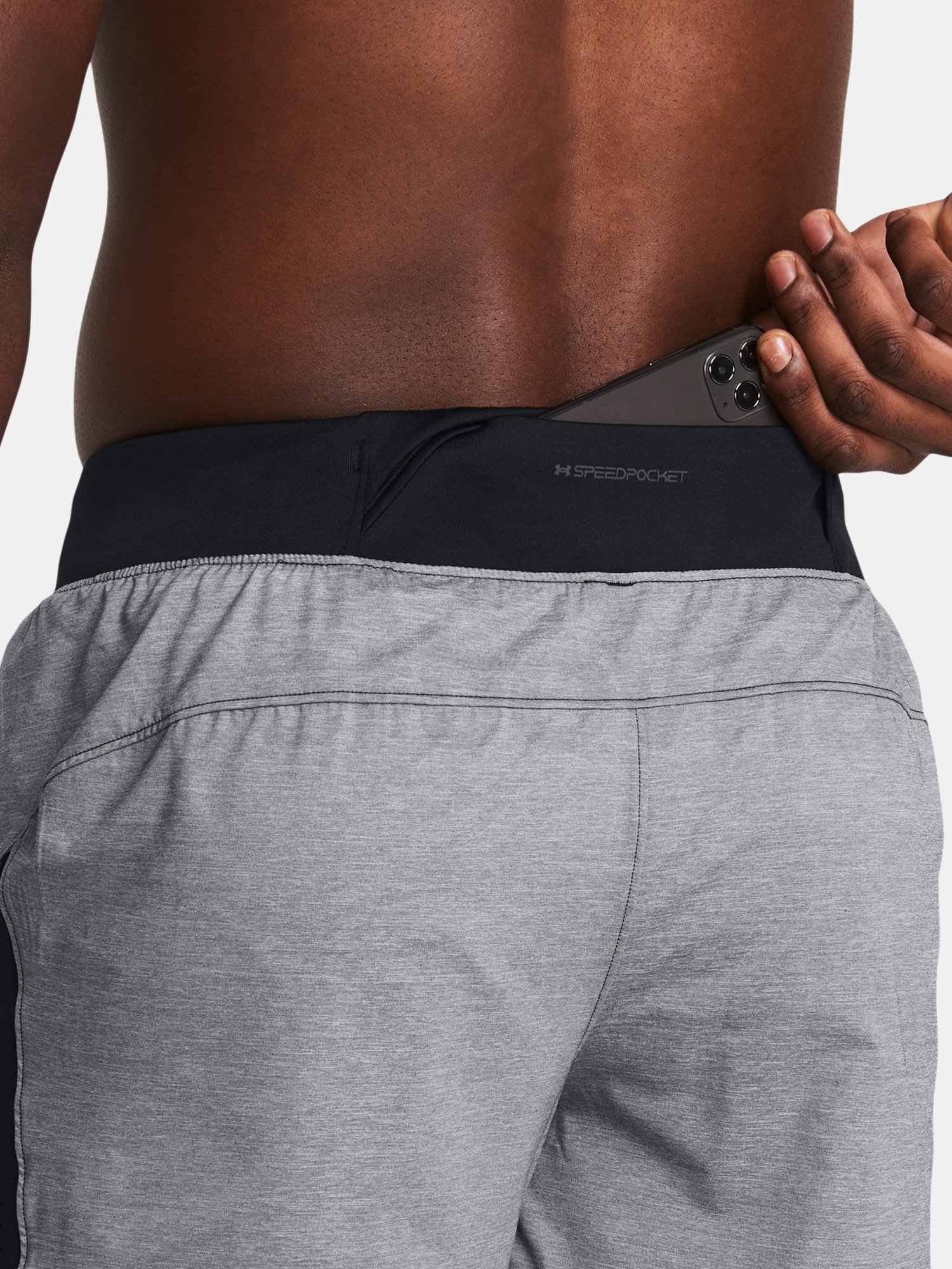 Šortky Under Armour UA LAUNCH PRO 7'' HTR SHORTS - čierna