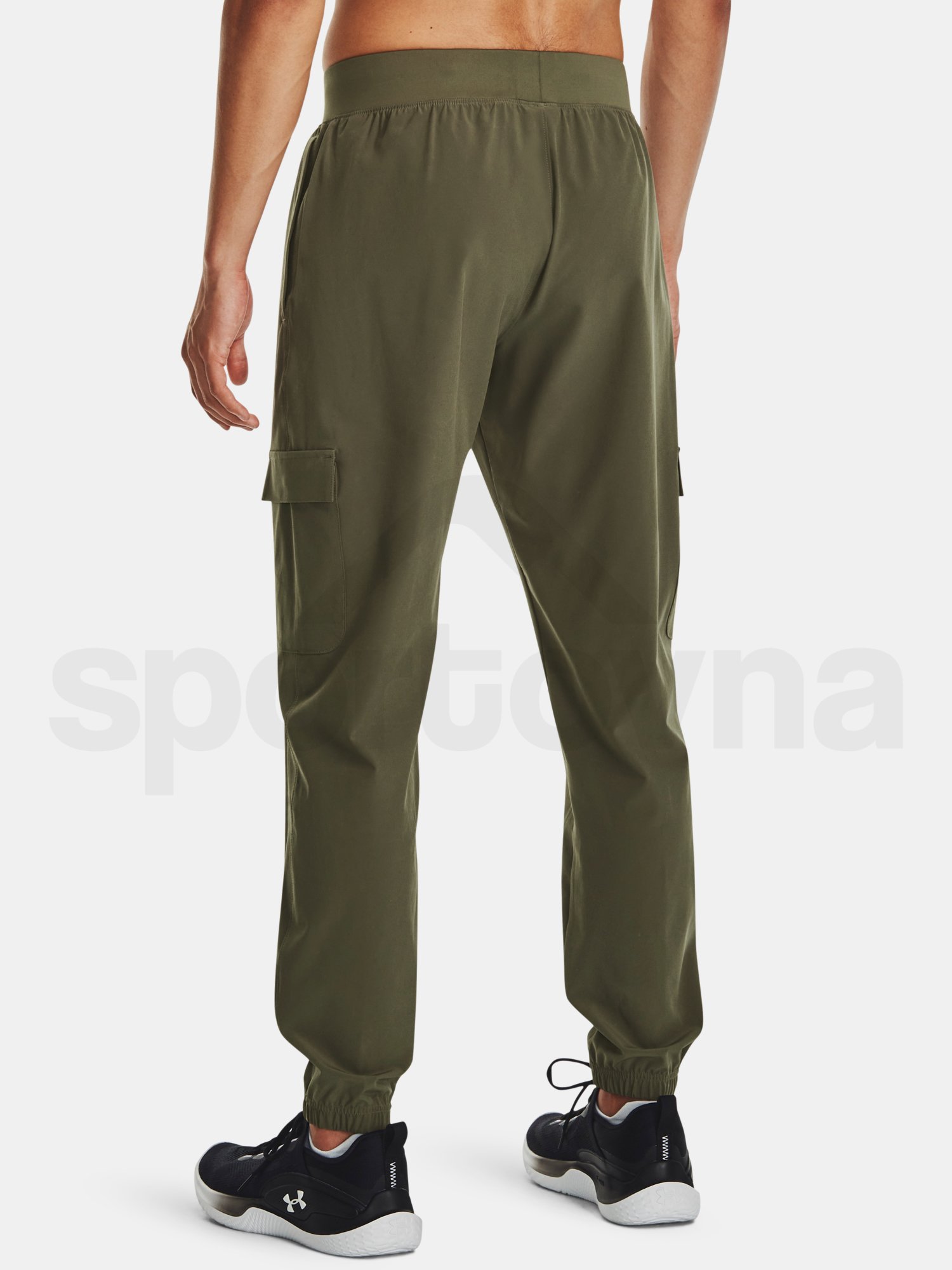 Sportovní kalhoty Under Armour UA Stretch Woven Cargo Pants-GRN