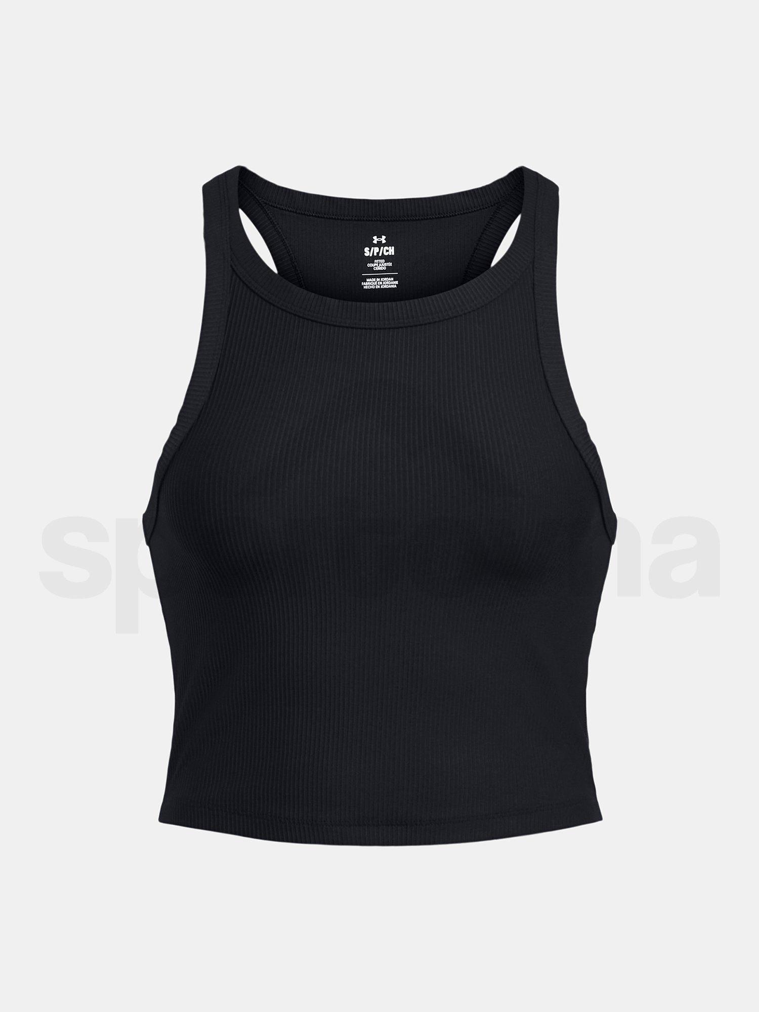 Tielko Under Armour Meridian Rib Crop Tank - čierna