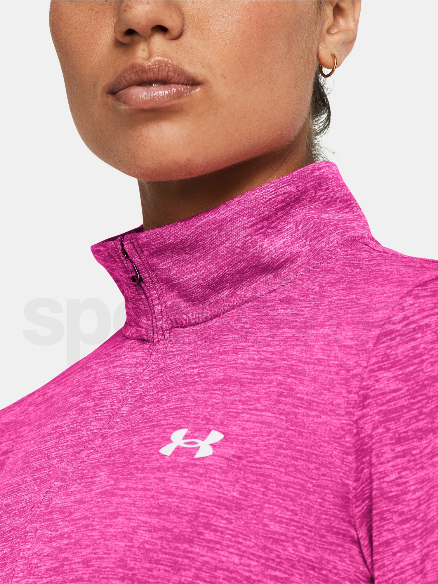 Mikina Under Armour Tech 1/2 Zip- Twist - ružová