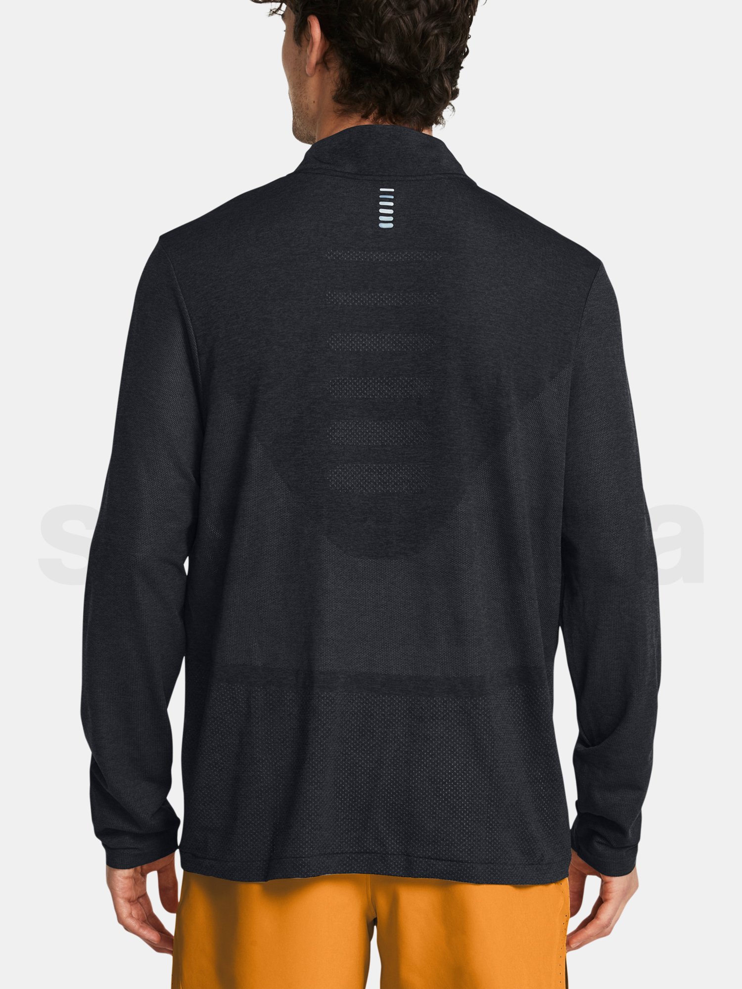 Tričko Under Armour UA SEAMLESS STRIDE 1/4 ZIP-GRY