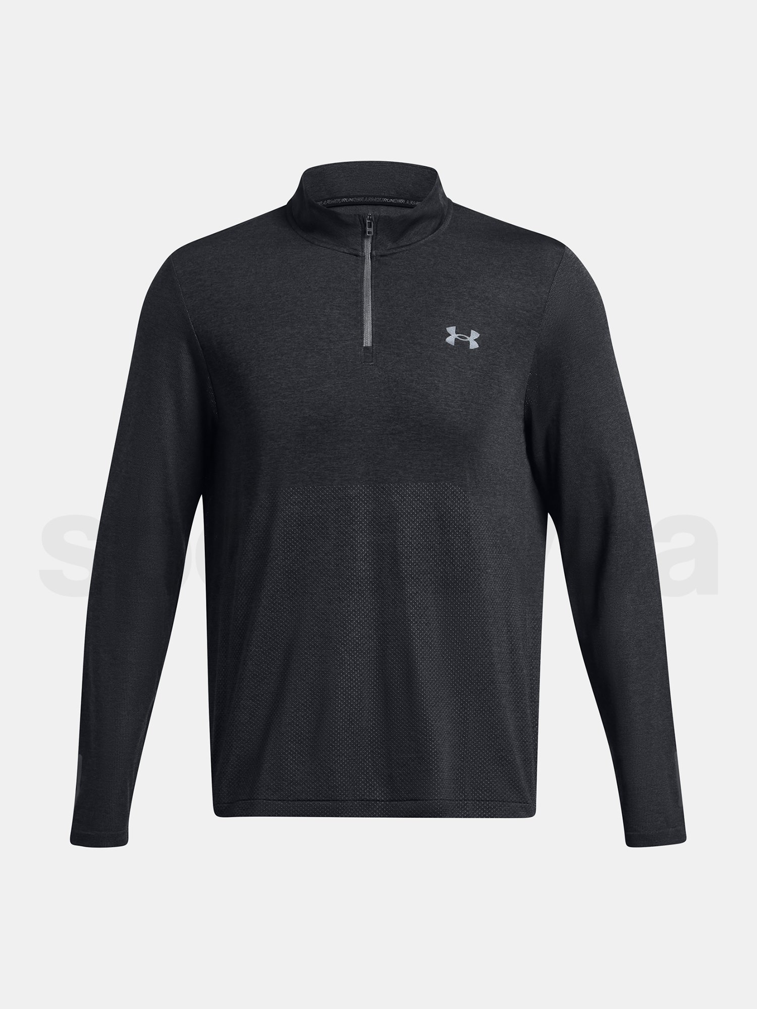 Tričko Under Armour UA SEAMLESS STRIDE 1/4 ZIP - sivá