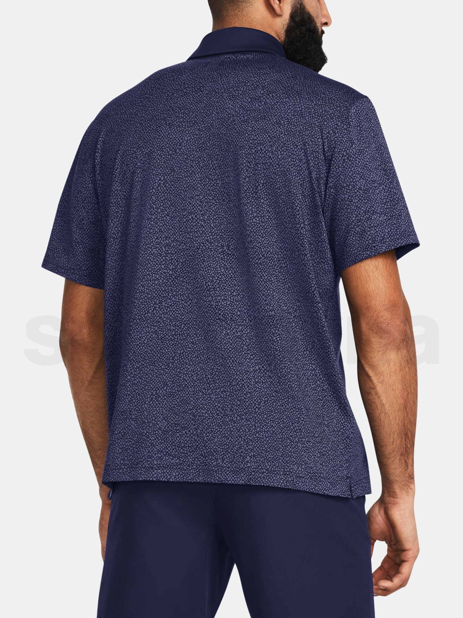 Tričko Under Armour UA T2G Printed Polo - modrá