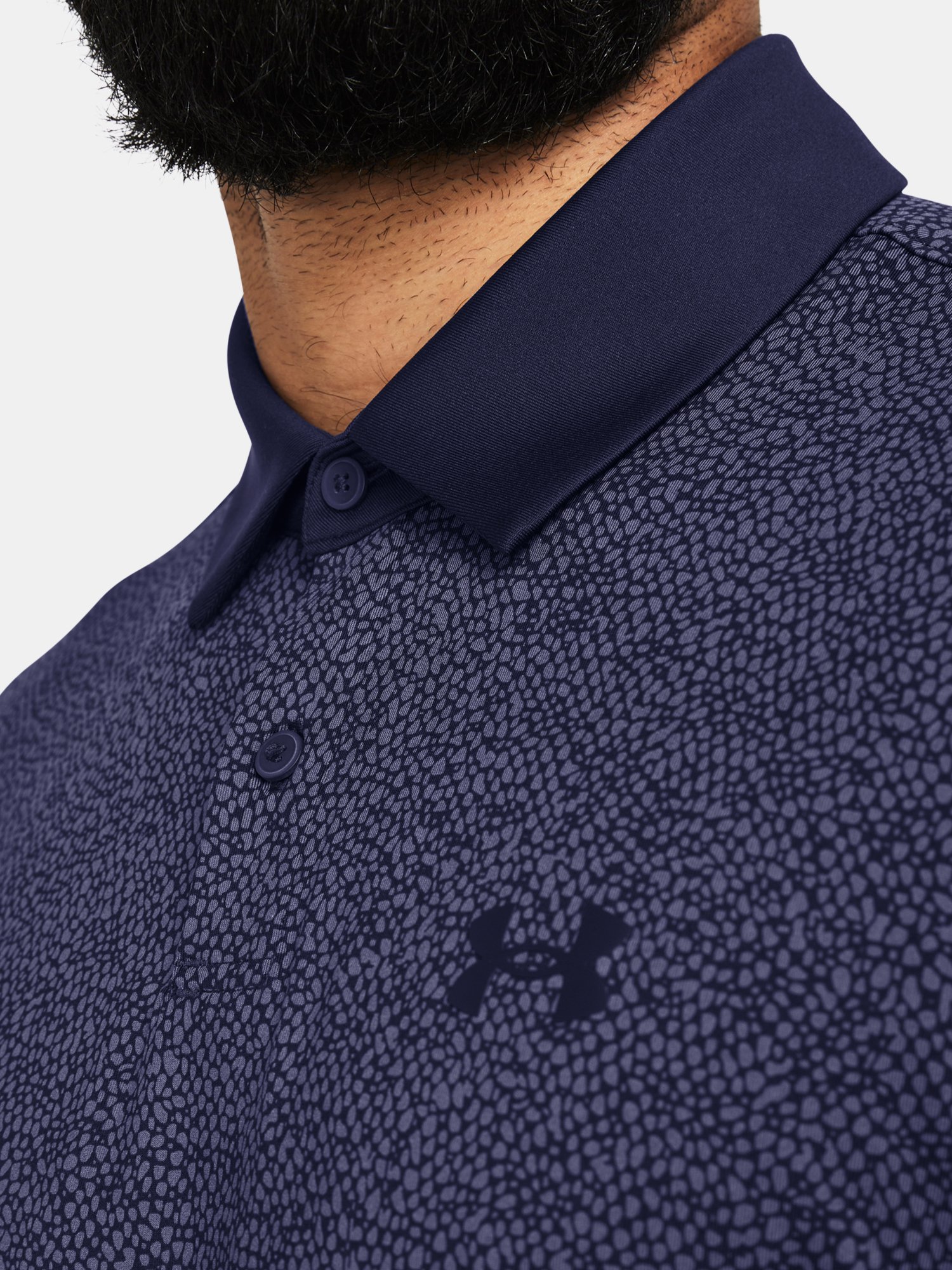 Tričko Under Armour UA T2G Printed Polo - modrá