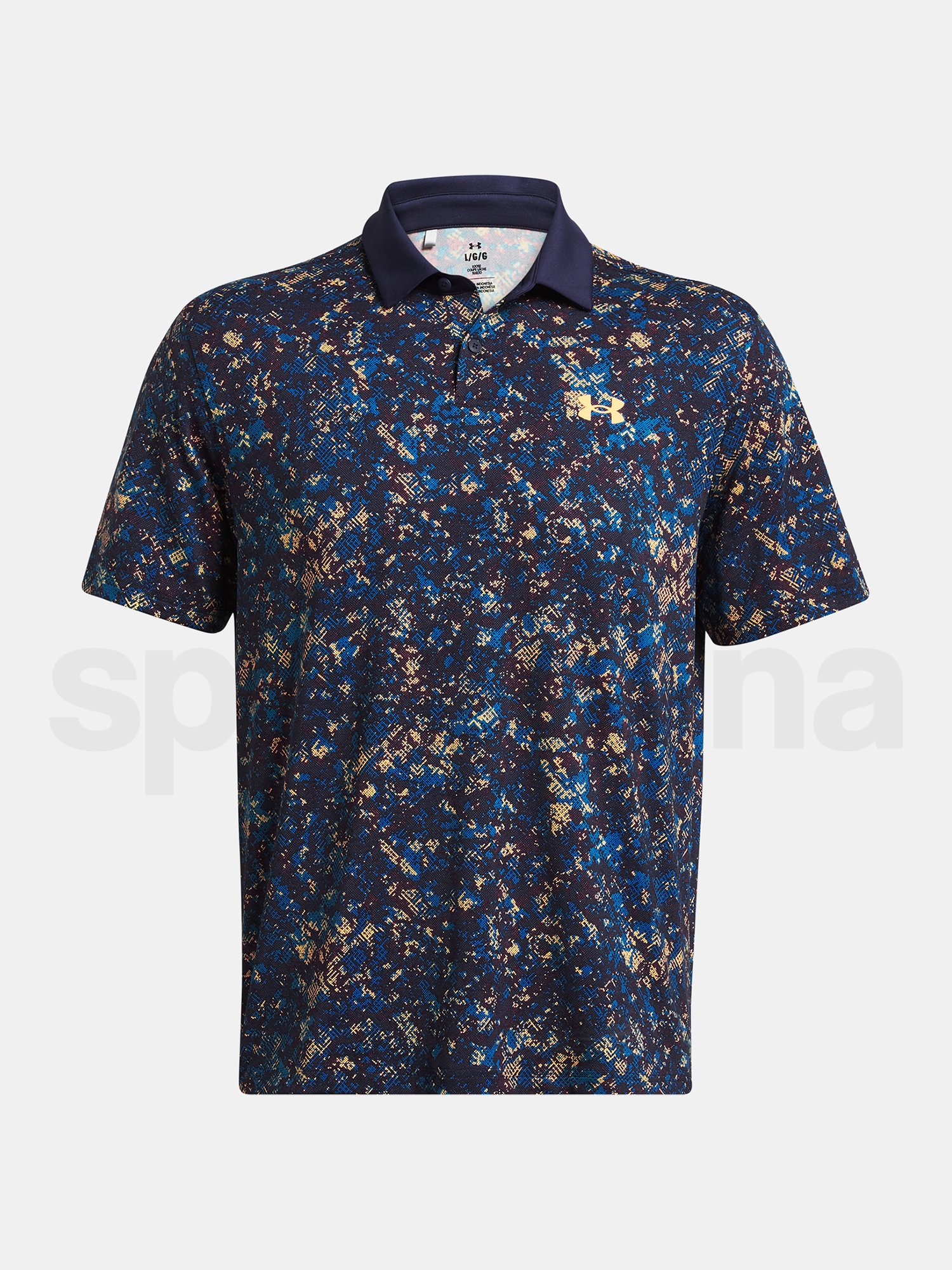 Tričko Under Armour UA T2G Printed Polo - modrá