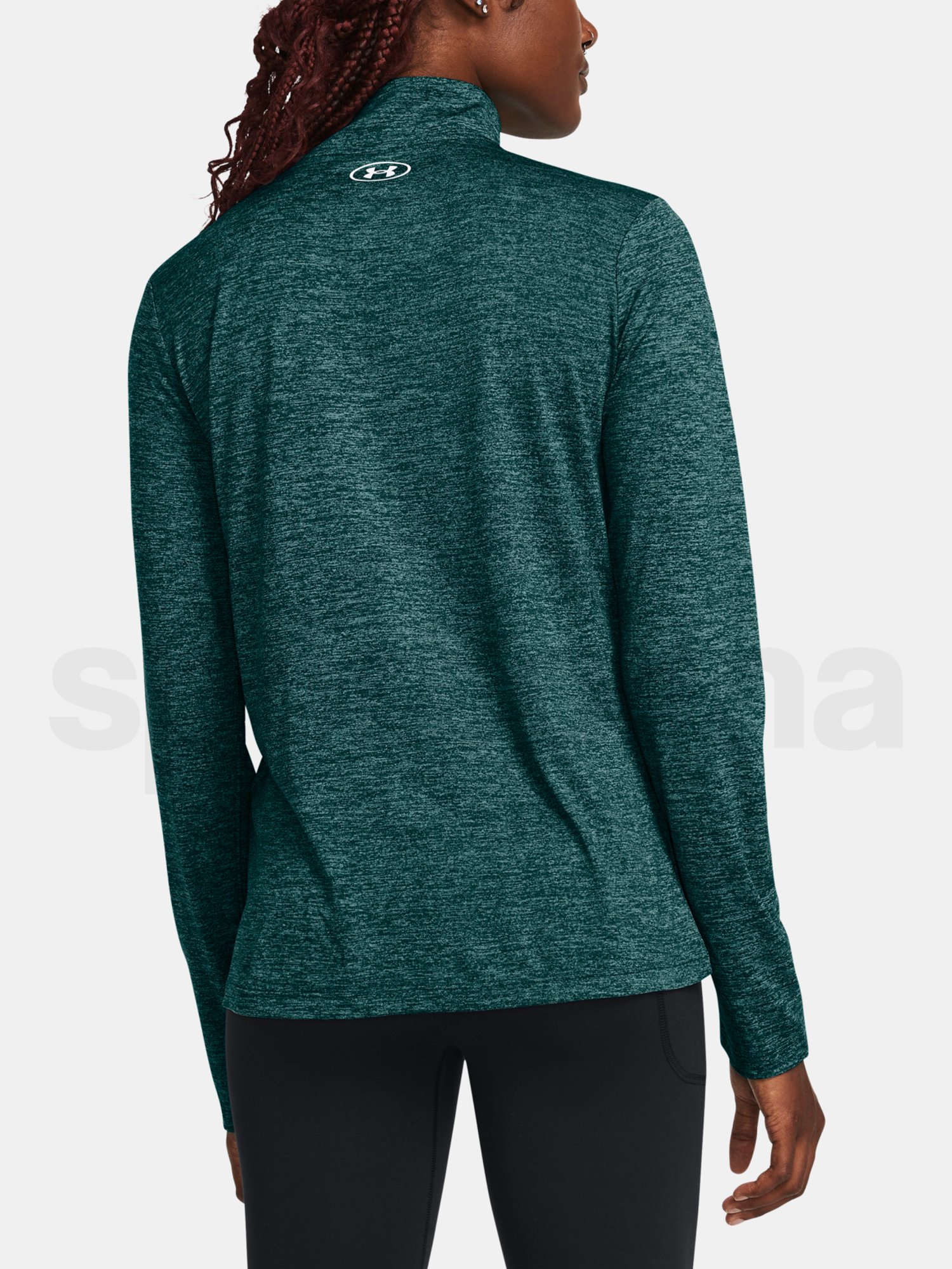 Tričko Under Armour Tech 1/2 Zip- Twist - modrá