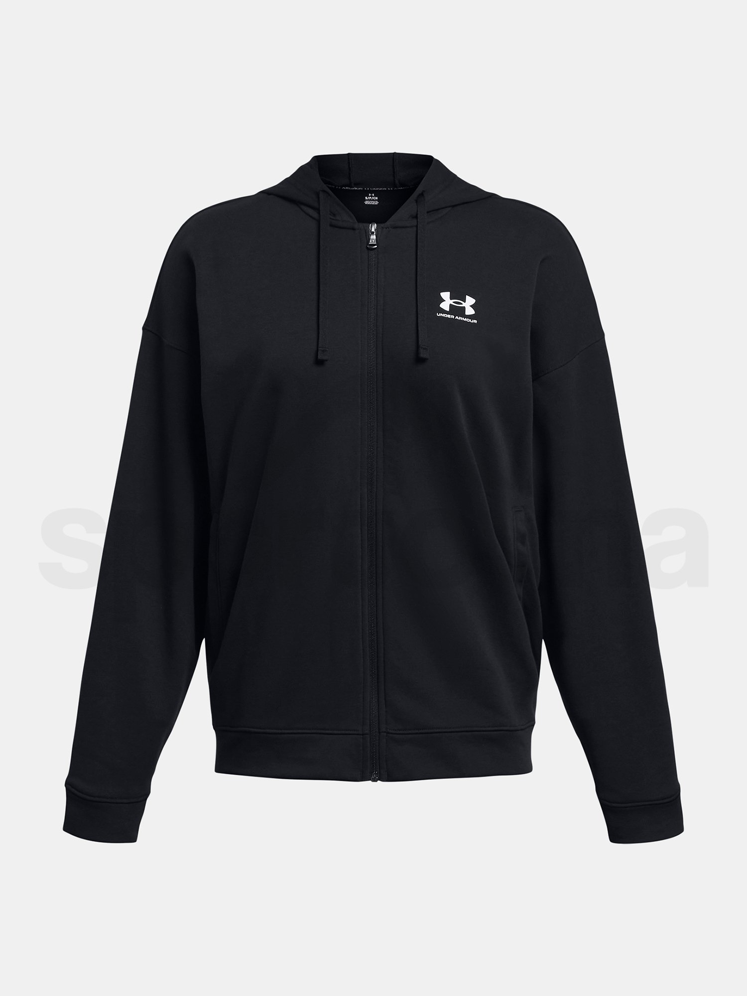 Mikina Under Armour UA Rival Terry OS FZ Hooded - čierna