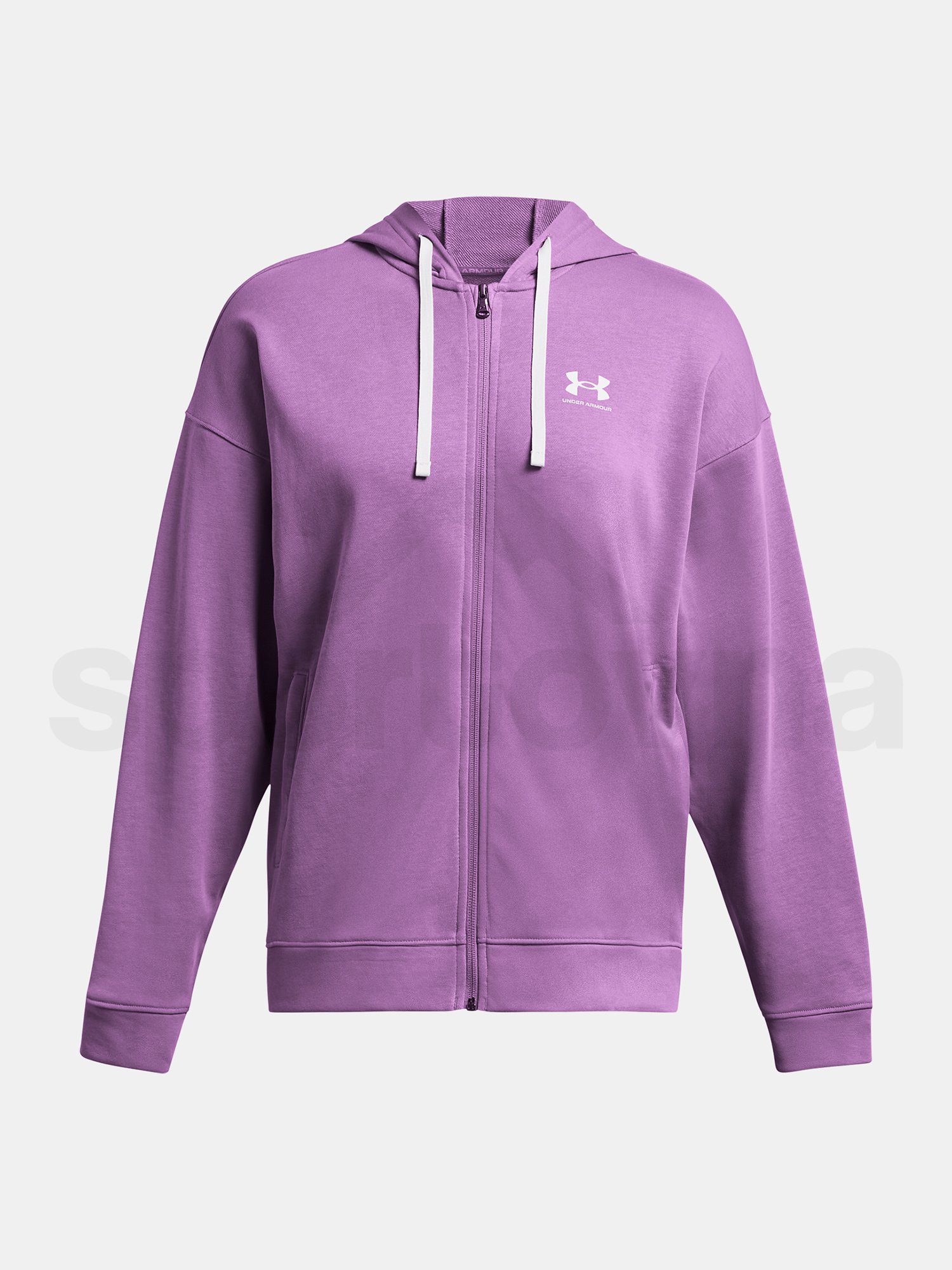 Mikina Under Armour UA Rival Terry OS FZ Hooded - fialová