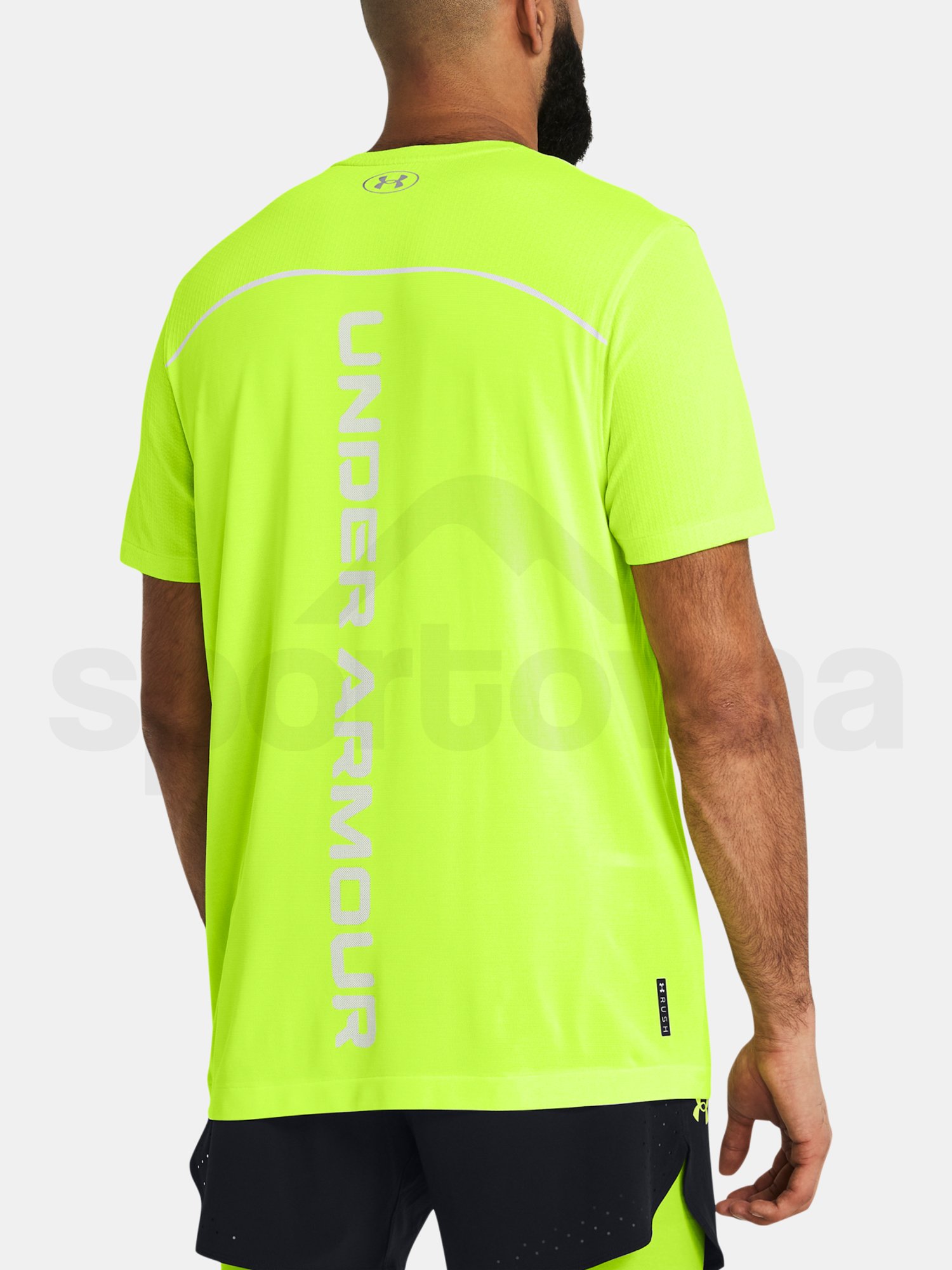 Tričko Under Armour UA Rush Seamless Wordmark SS - zelená