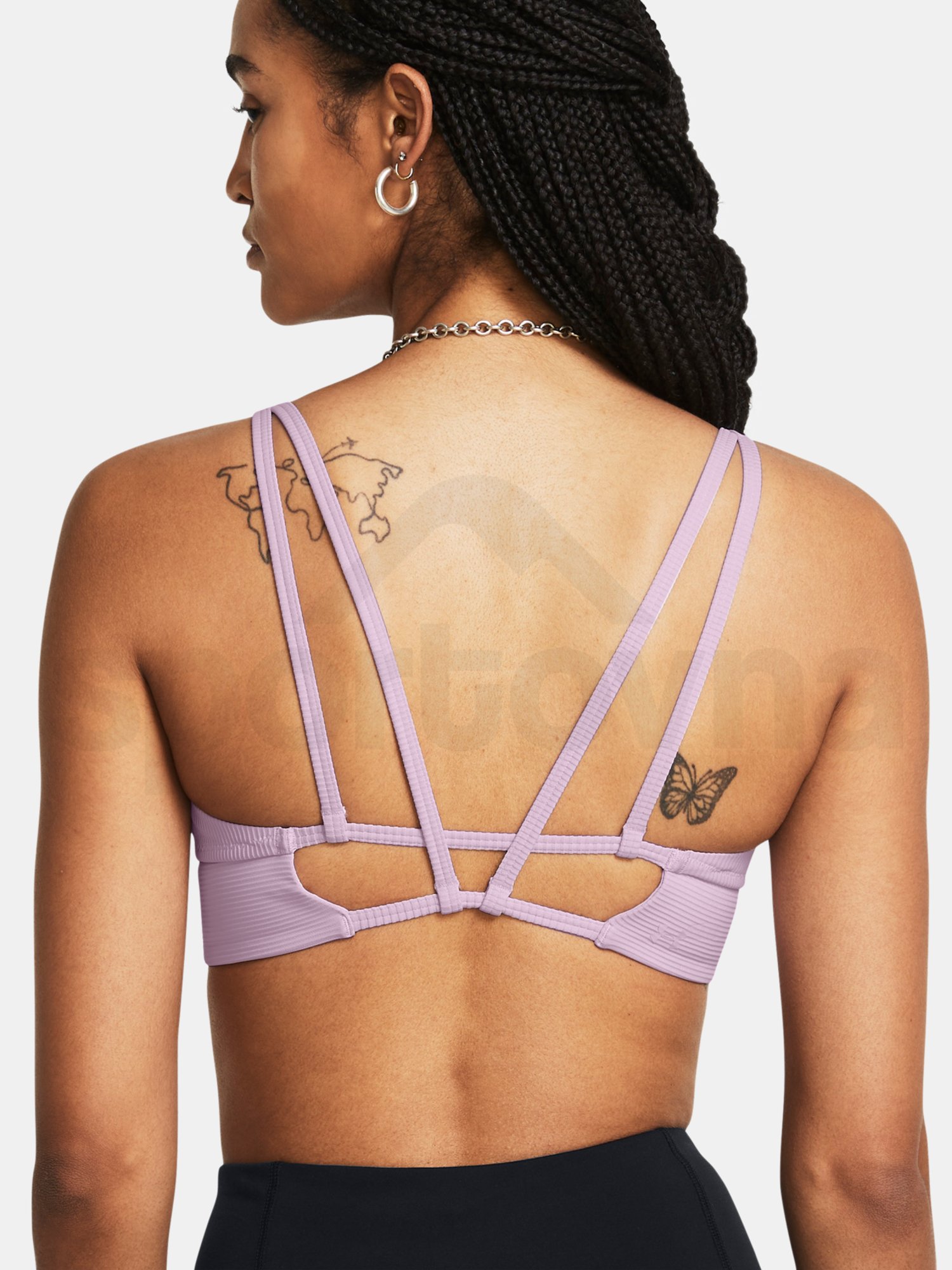 Podprsenka Under Armour Meridian Rib Bralette - fialová