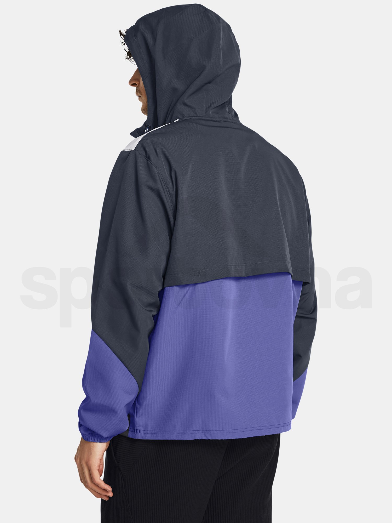 Bunda Under Armour UA Legacy Windbreaker - sivá/biela/fialová