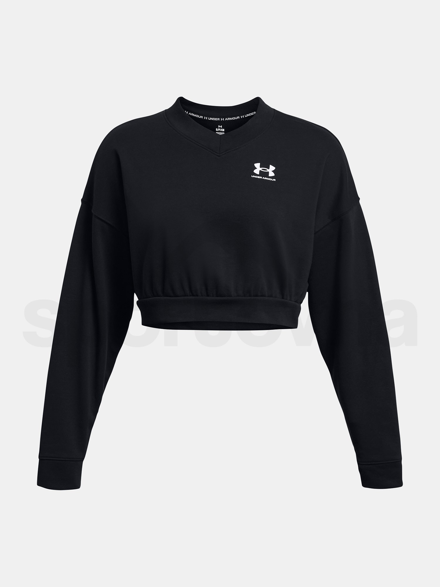 Mikina Under Armour UA Rival Terry OS Crop Crw-BLK