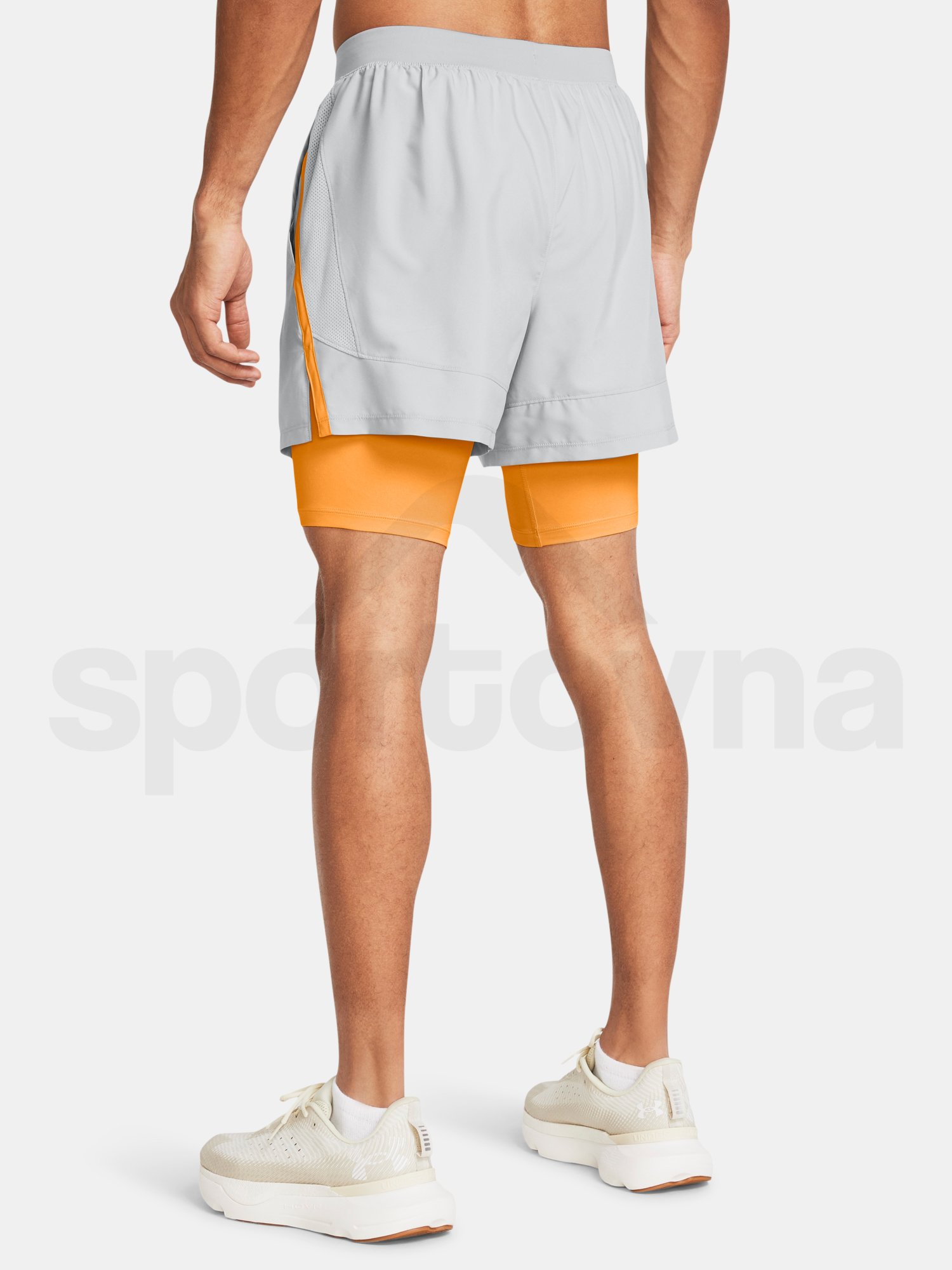 Kraťasy Under Armour UA LAUNCH 5'' 2-IN-1 SHORTS-GRY