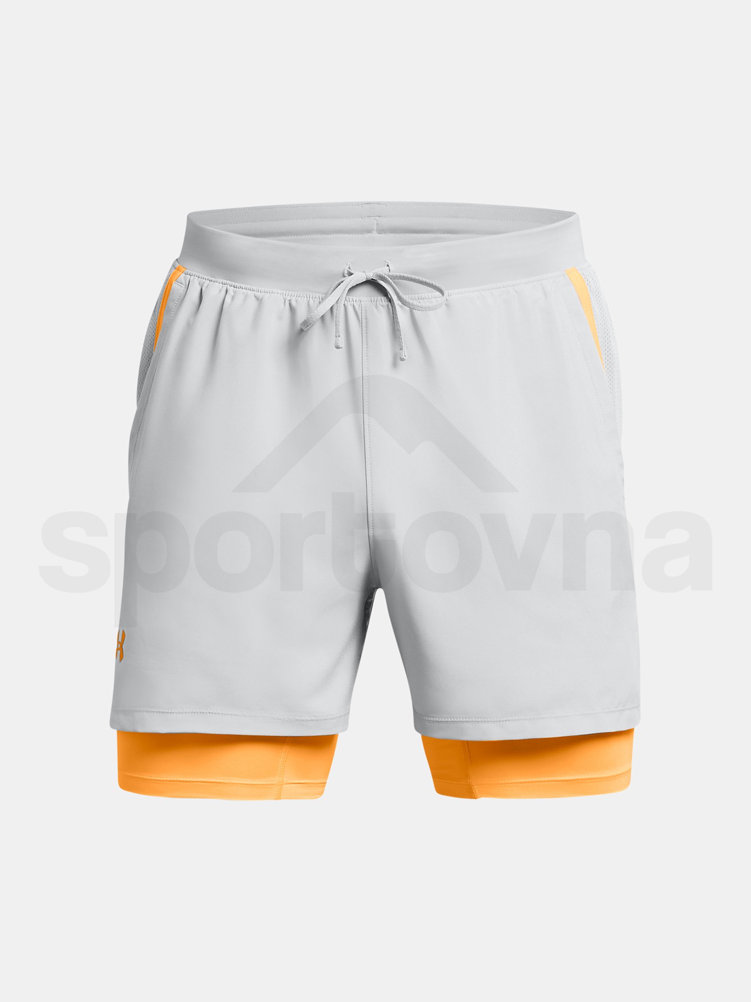 Šortky Under Armour UA LAUNCH 5'' 2-IN-1 SHORTS-GRY