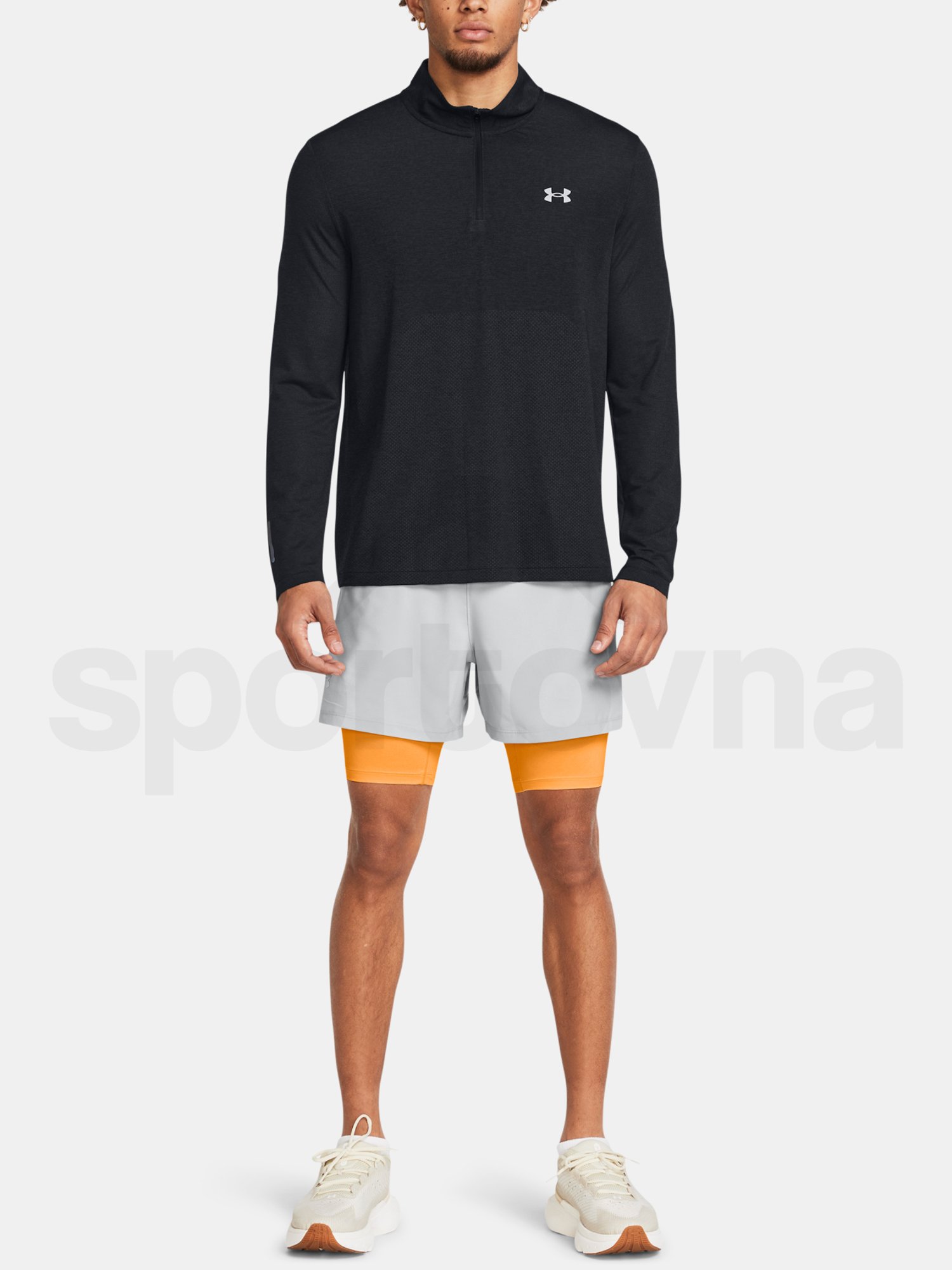 Šortky Under Armour UA LAUNCH 5'' 2-IN-1 SHORTS-GRY