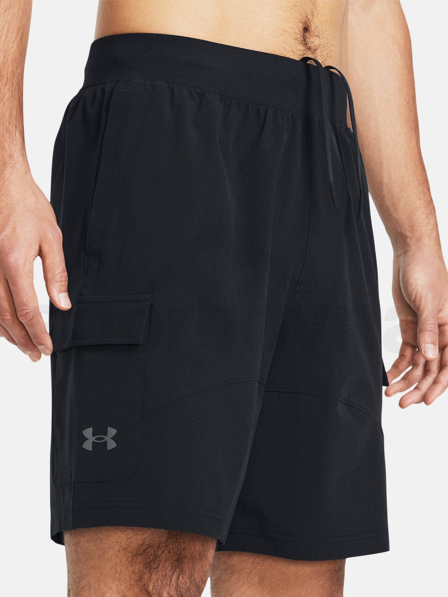 Kraťasy Under Armour Stretch Woven Cargo Short-BLK