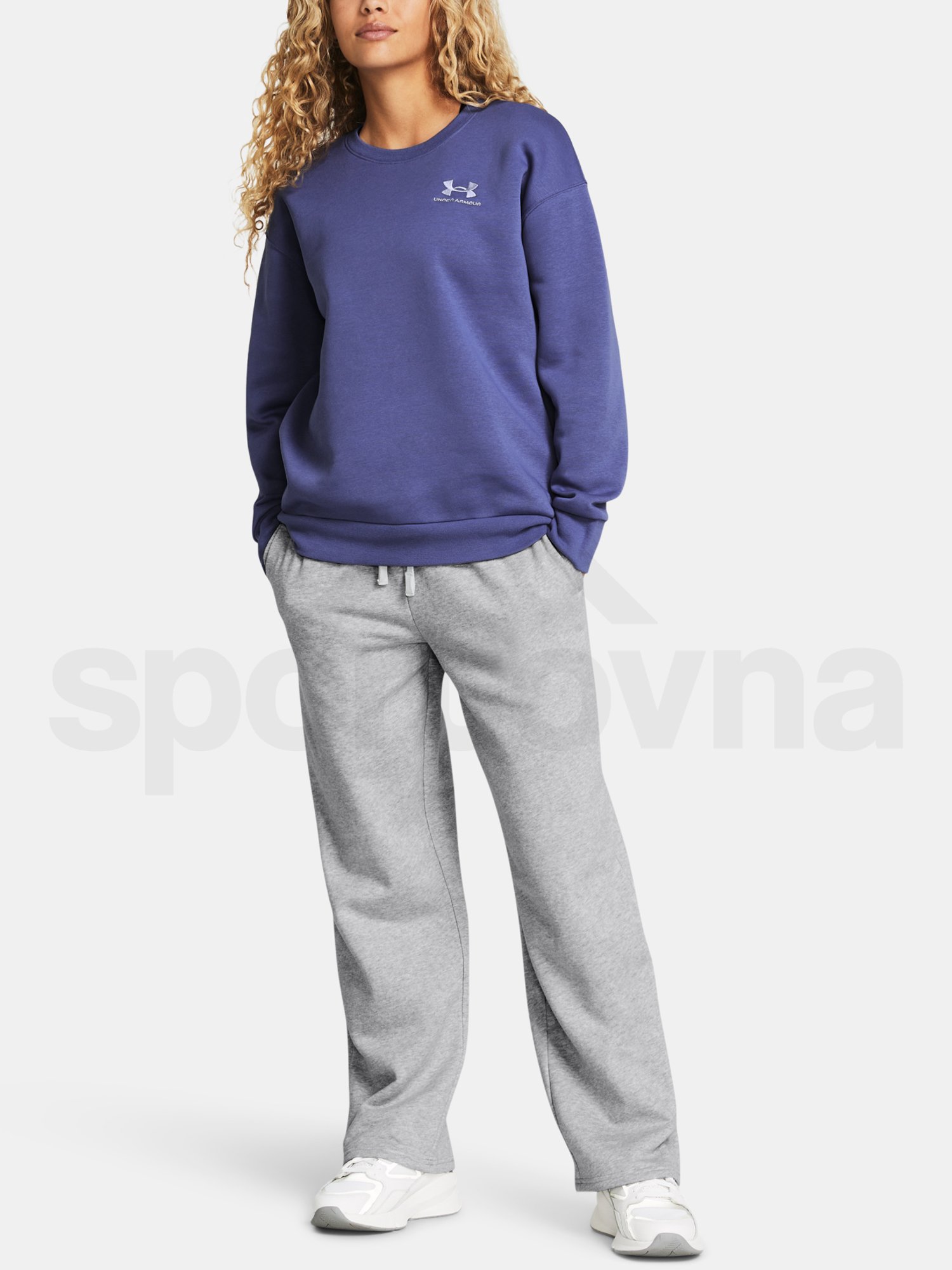 Tepláky Under Armour UA Rival Flc Straight Pant - sivá