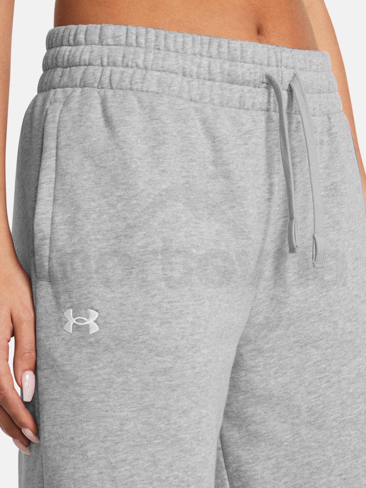 Sportovní kalhoty Under Armour UA Rival Flc Straight Pant-GRY