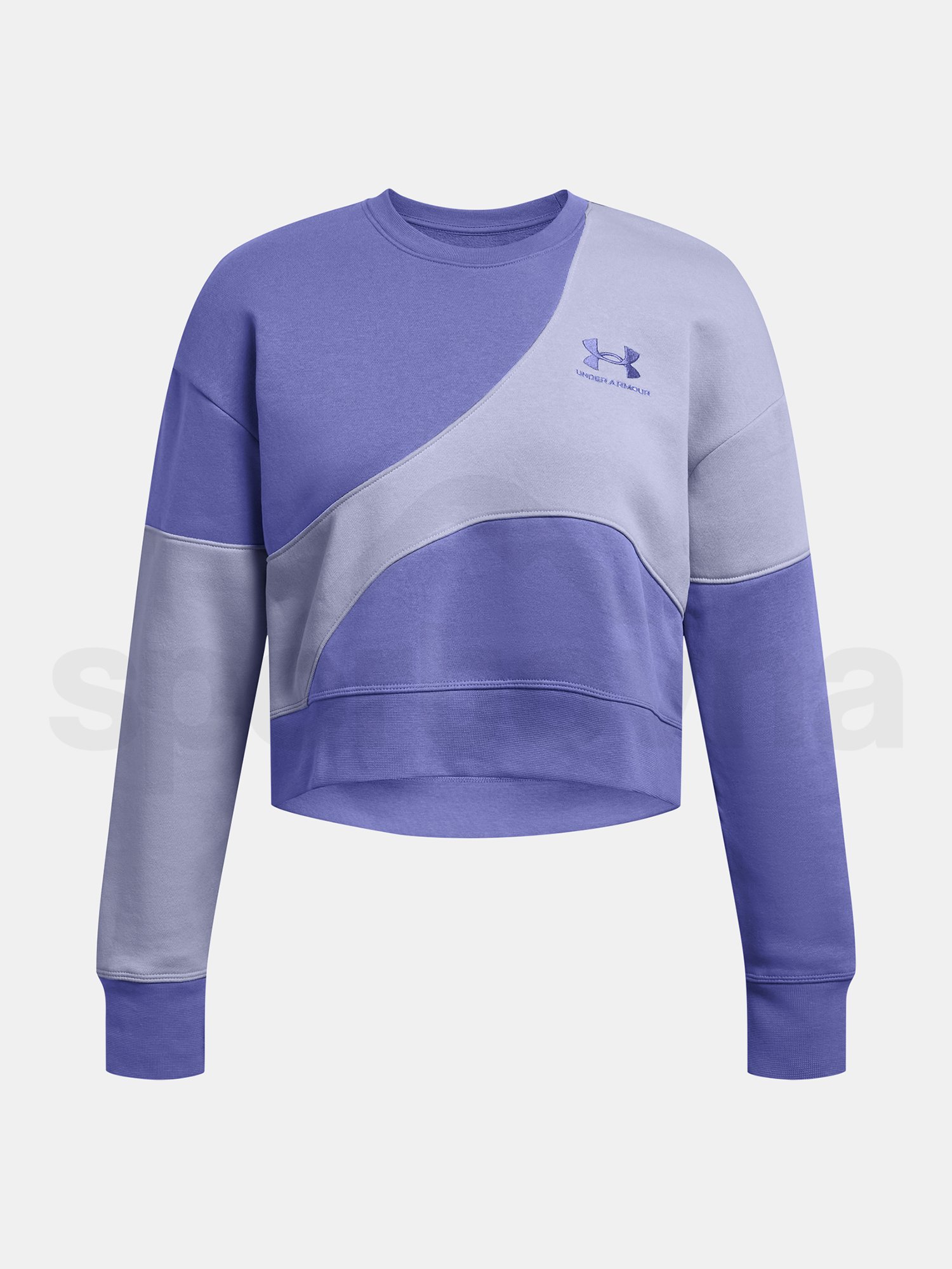 Mikina Under Armour Essential Fleece Crop Crew-PPL