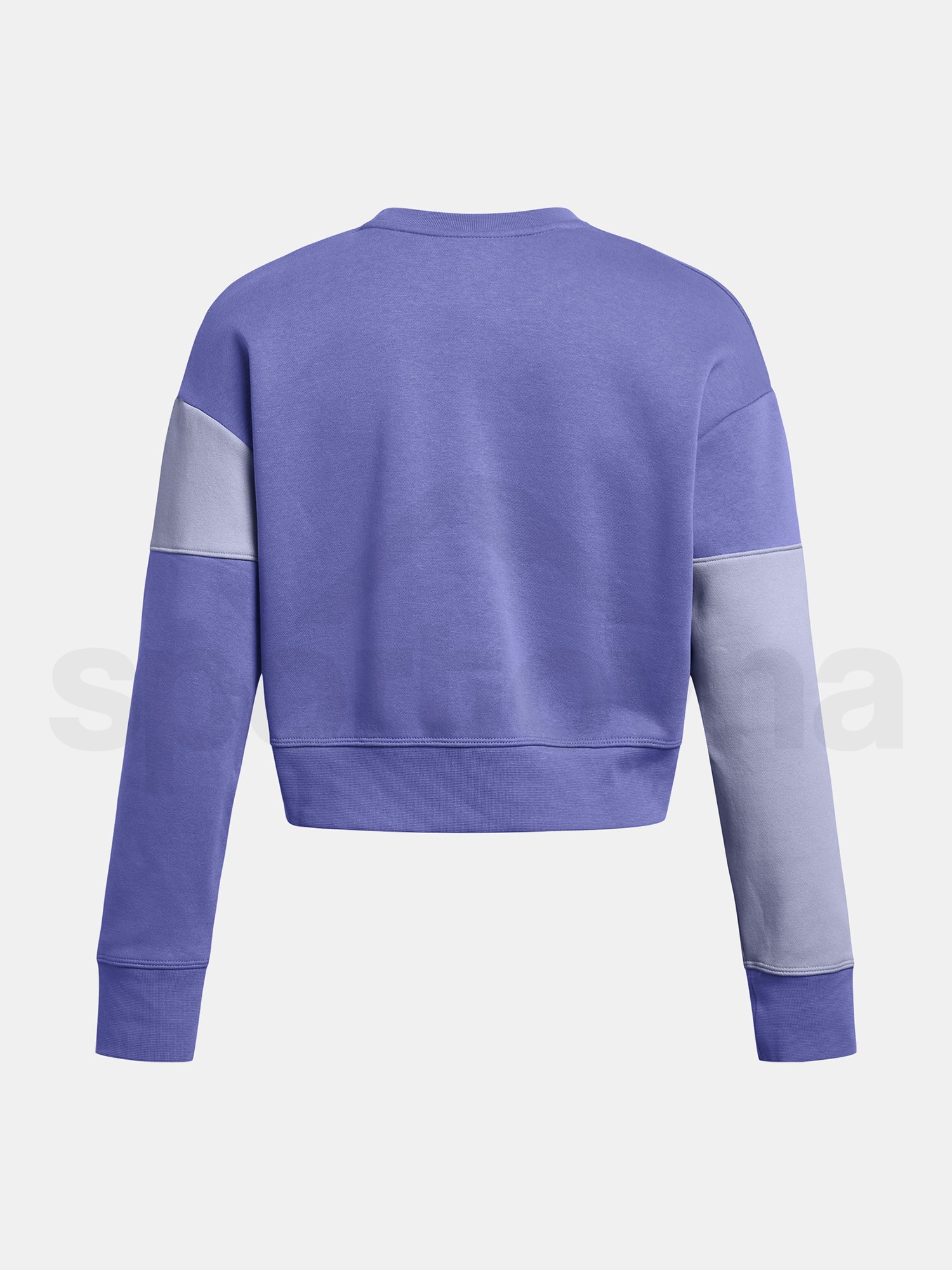 Mikina Under Armour Essential Fleece Crop Crew - fialová