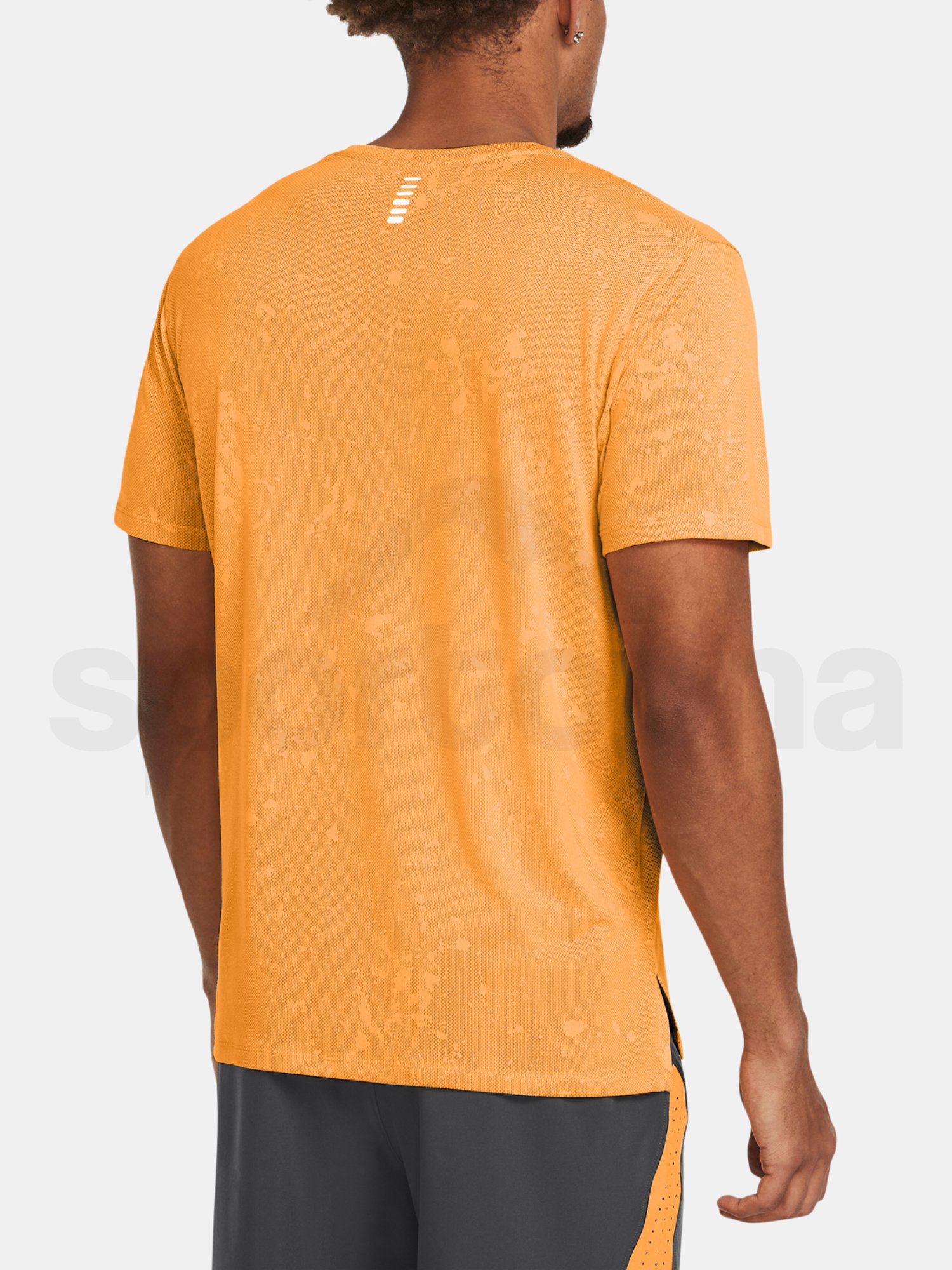 Tričko Under Armour UA LAUNCH SPLATTER SS - oranžová