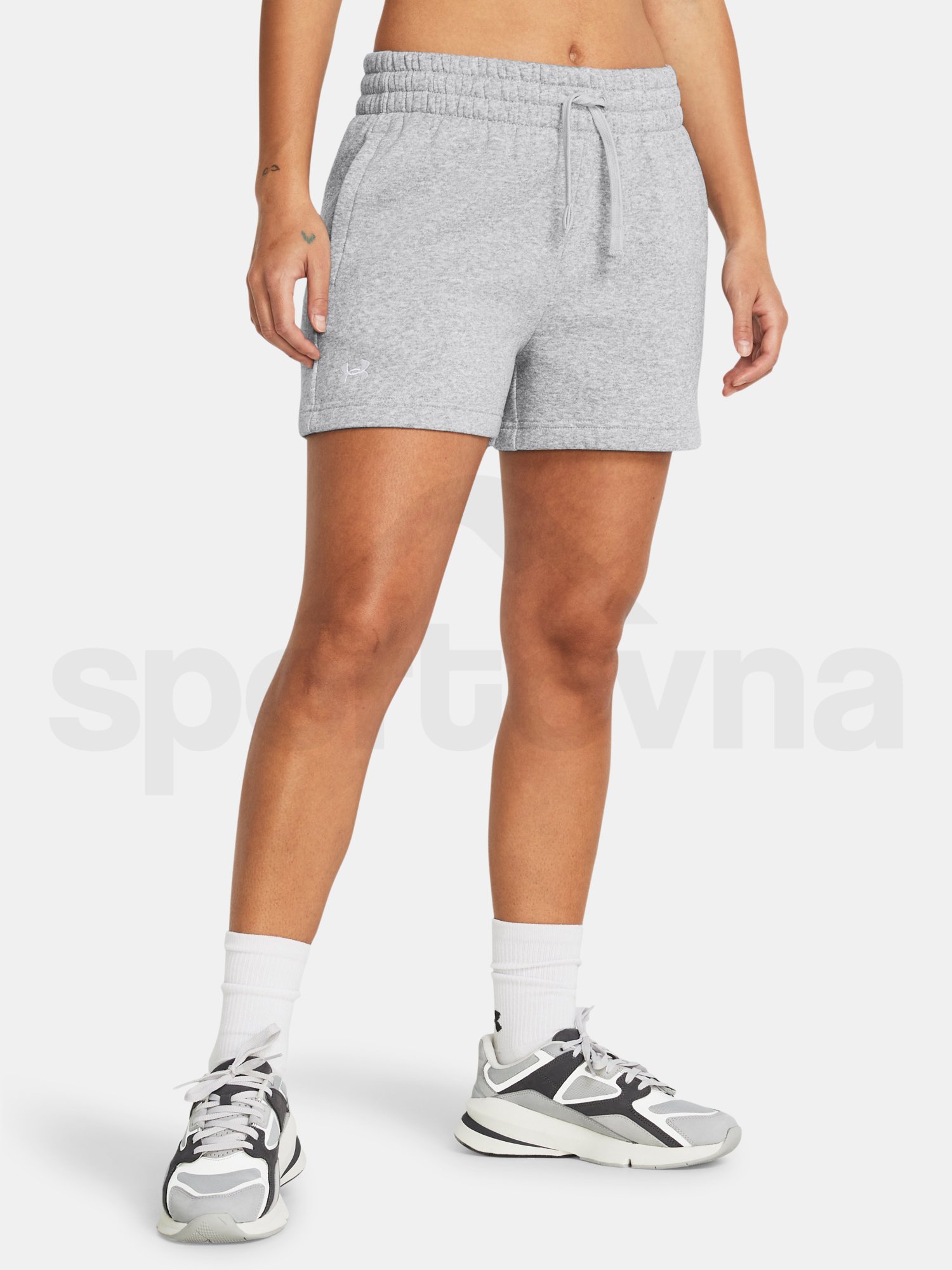 Šortky Under Armour Rival Fleece Short - sivá