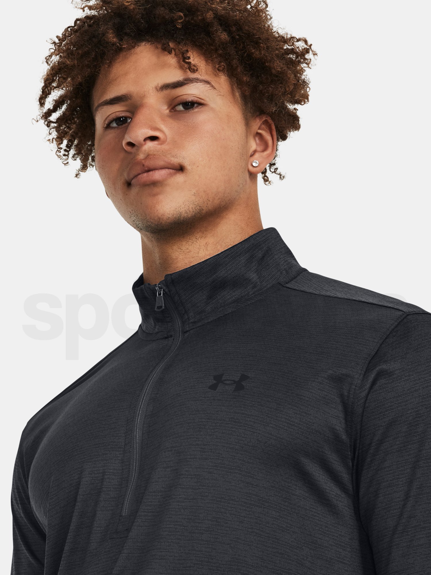 Tričko Under Armour UA Tech Vent 1/2 Zip - čierna