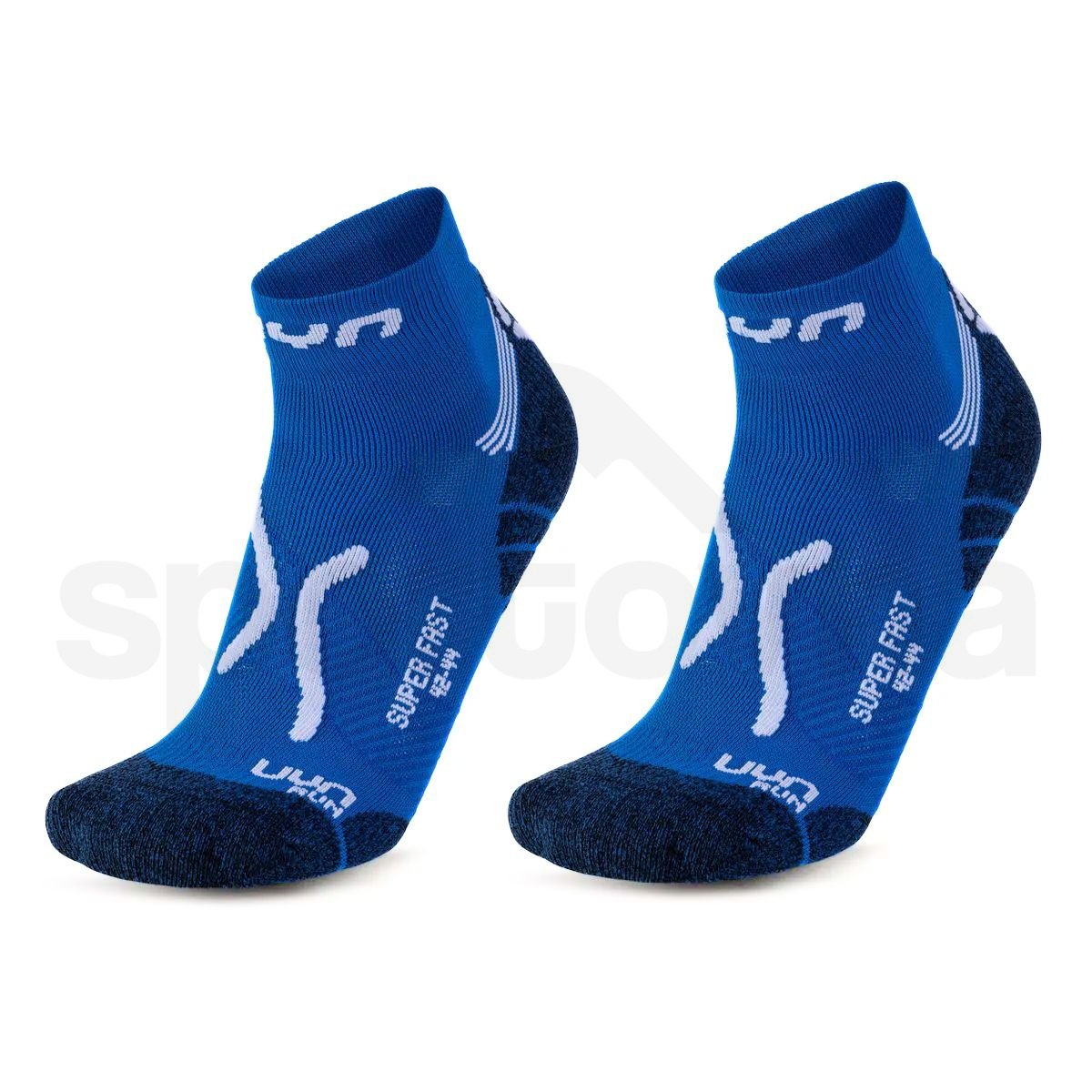 Ponožky UYN Run Super Fast 2prs M - modrá/bílá