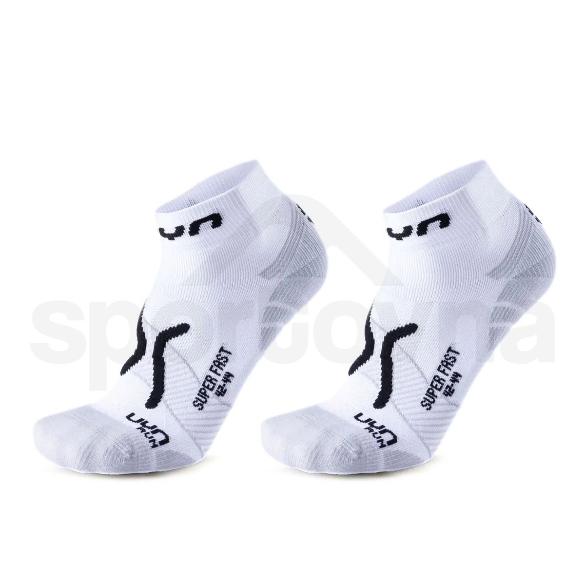 Ponožky UYN Run Super Fast 2prs M - bílá/černá