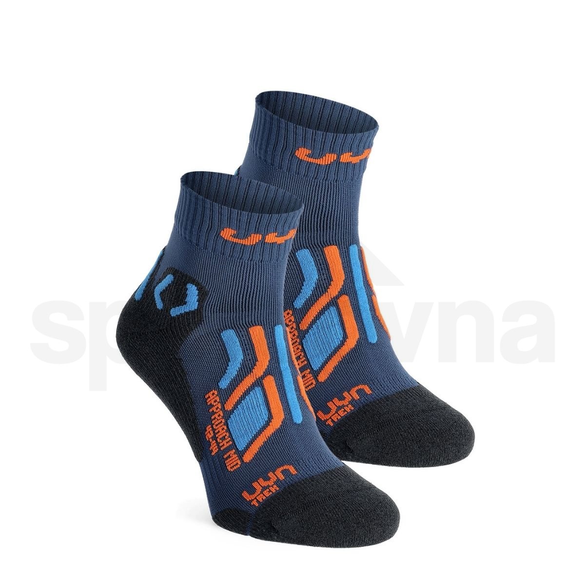 Ponožky UYN Trekking Approach Mid 2Prs Pack M - modrá/oranžová/šedá