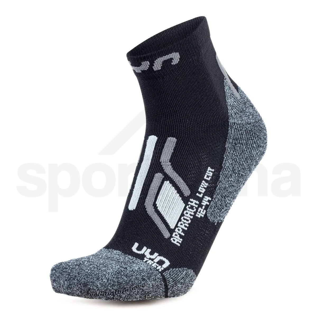 Ponožky UYN Trekking Approach Low Cut 2prs Pack M - černá/šedá