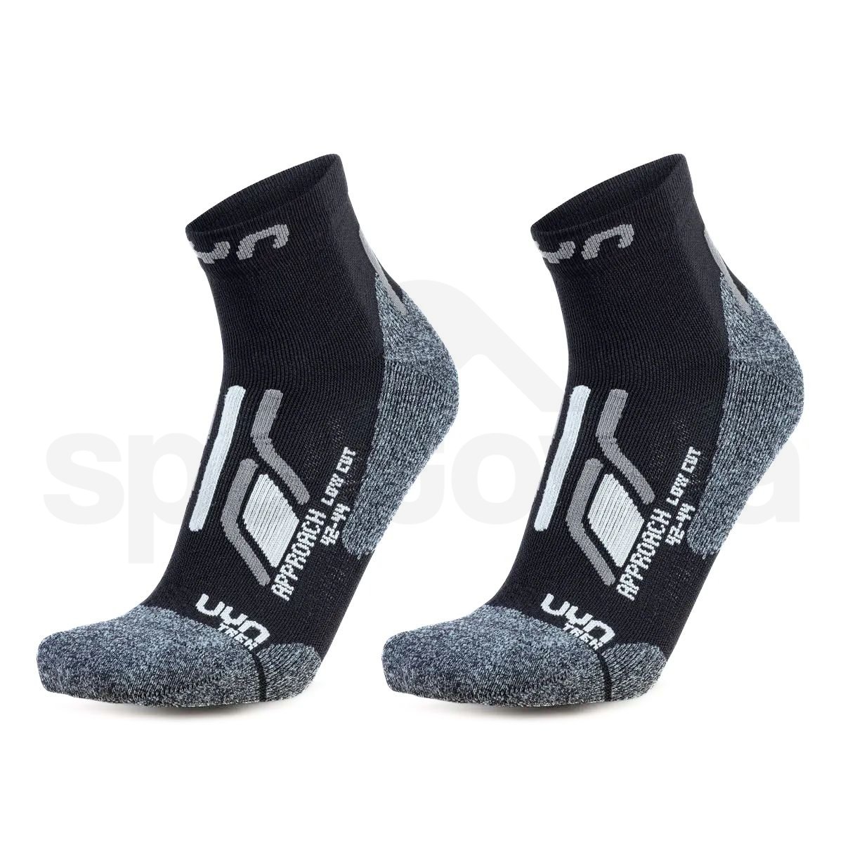 Ponožky UYN Trekking Approach Low Cut 2prs Pack M - černá/šedá