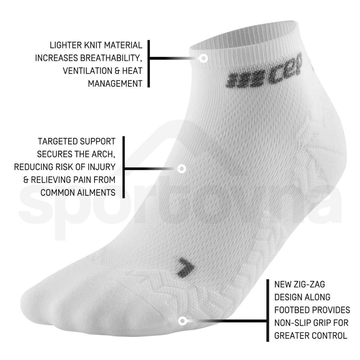 Ponožky CEP Ultralight W - bílá