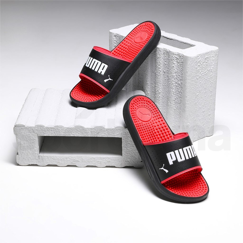 Pantofle Puma Softride Slide Massage M - černá/červená