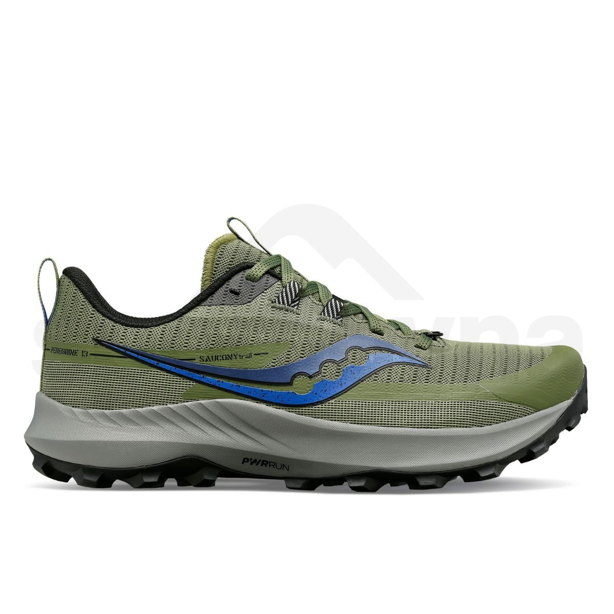 Obuv Saucony Peregrine 13 M - zelená/černá