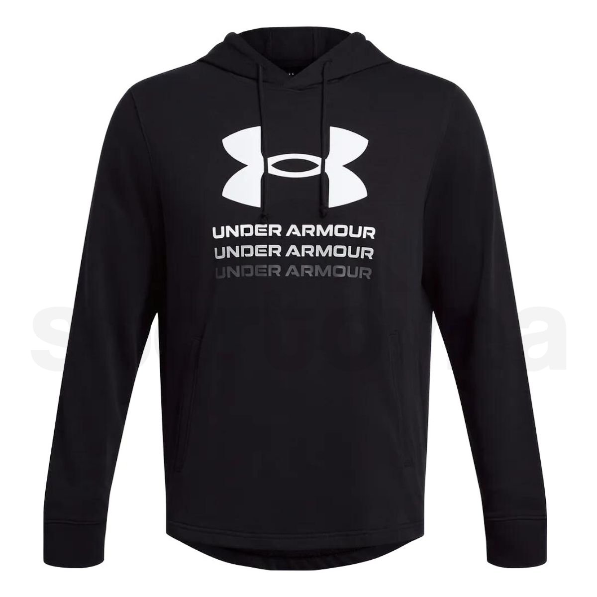 Mikina Under Armour UA Rival Terry Graphic Hood M - černá