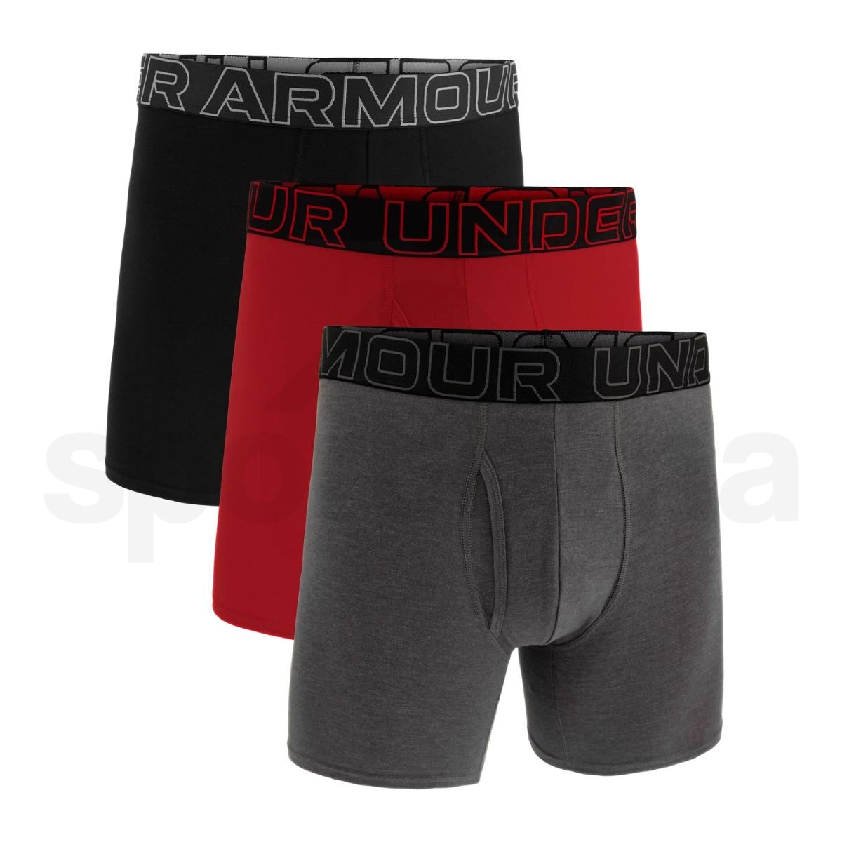 Boxerky Under Armour UA Perf Cotton 6in M - sivá