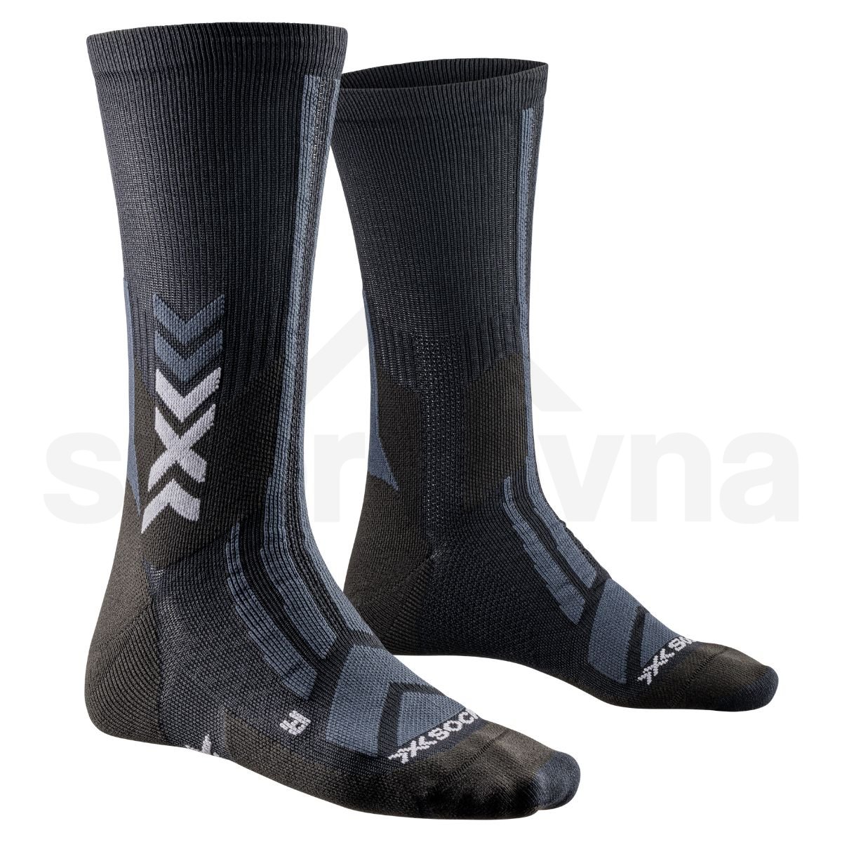 Шкарпетки X-Bionic Hike Discover Crew Socks - чорний/сірий