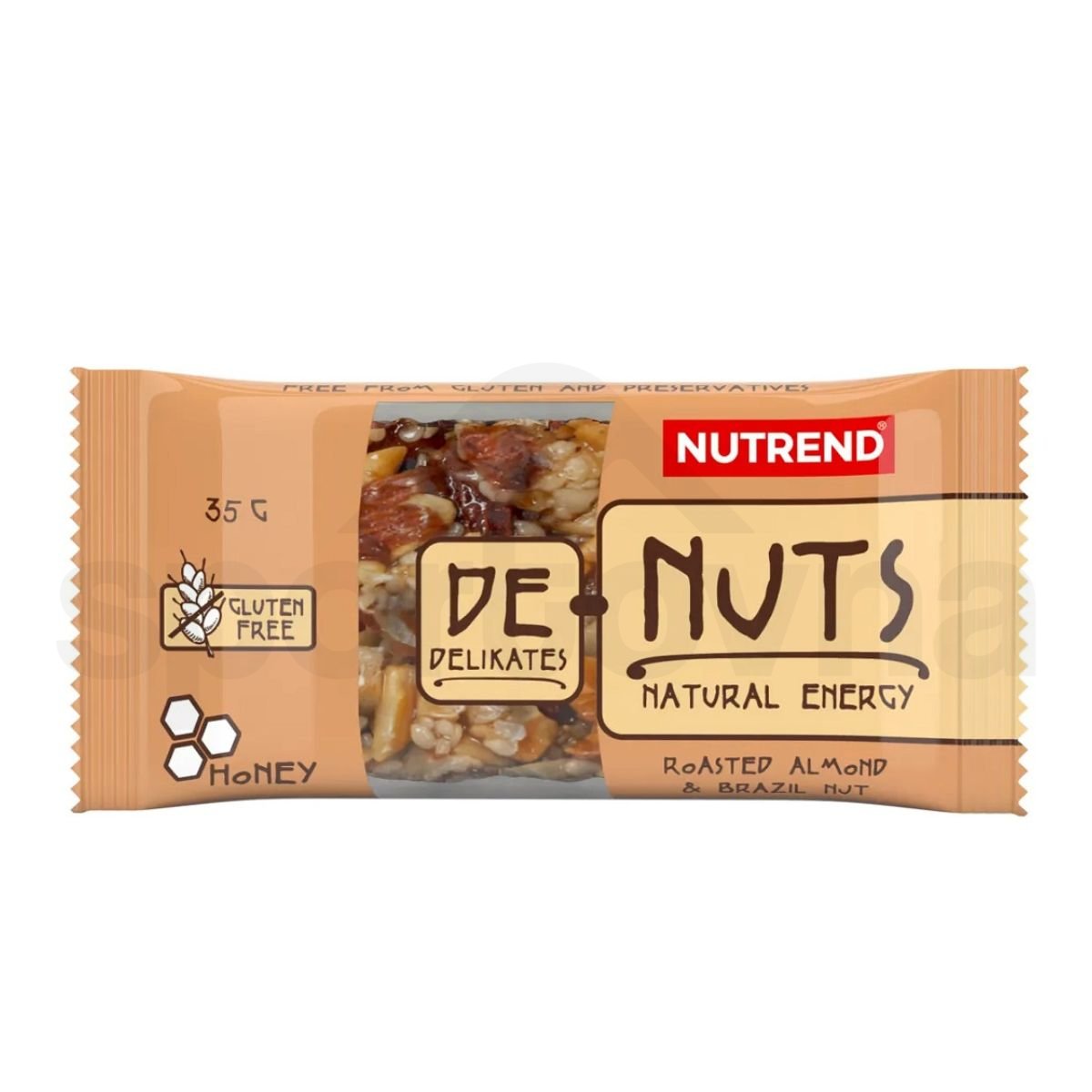 Tyčinka Nutrend DeNuts , 35g - pražená mandle + para ořech